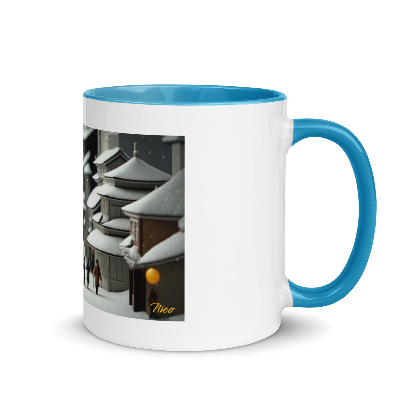 Asian Snow Series Print #3 - Mug with Color Inside