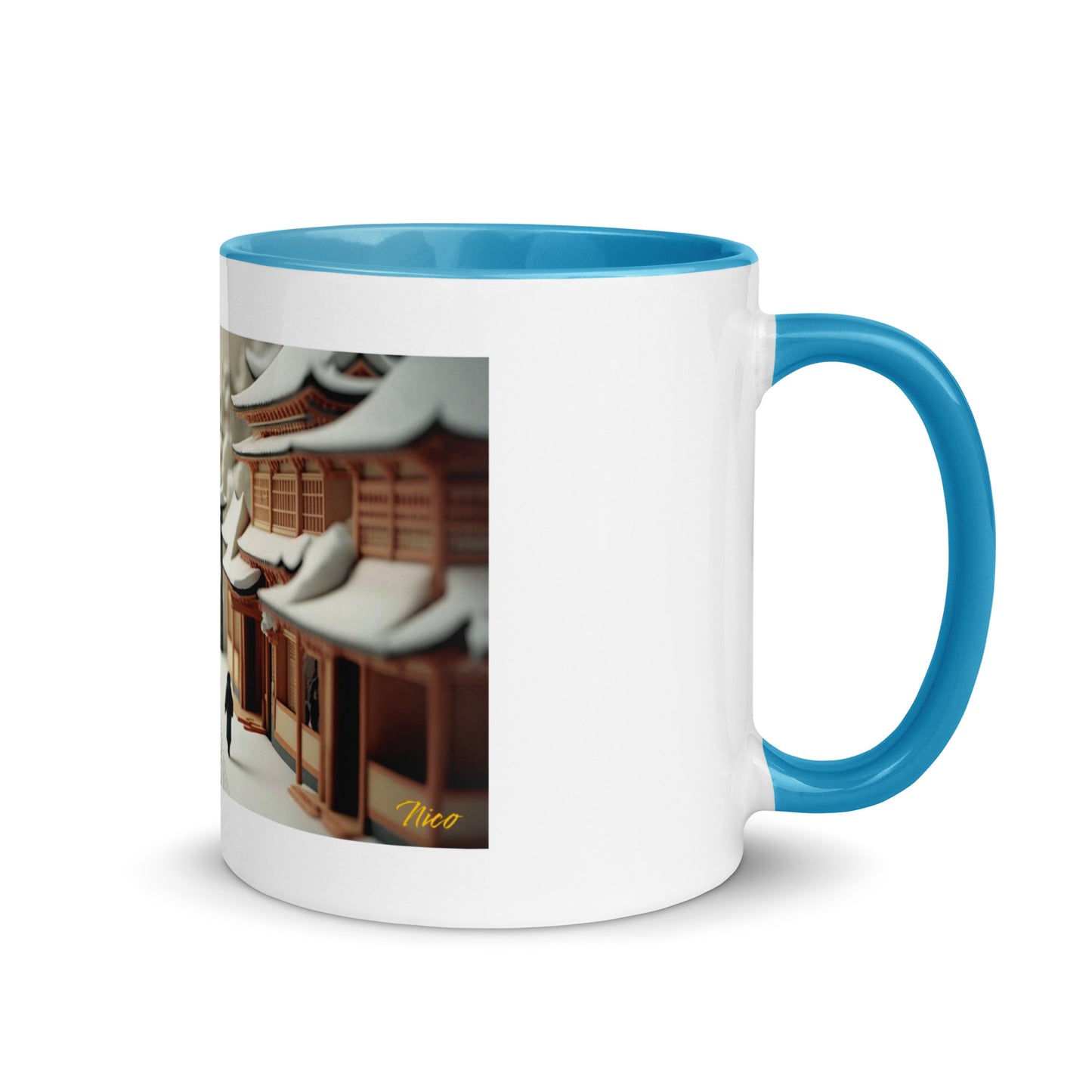 Asian Snow Series Print #2 - Mug with Color Inside