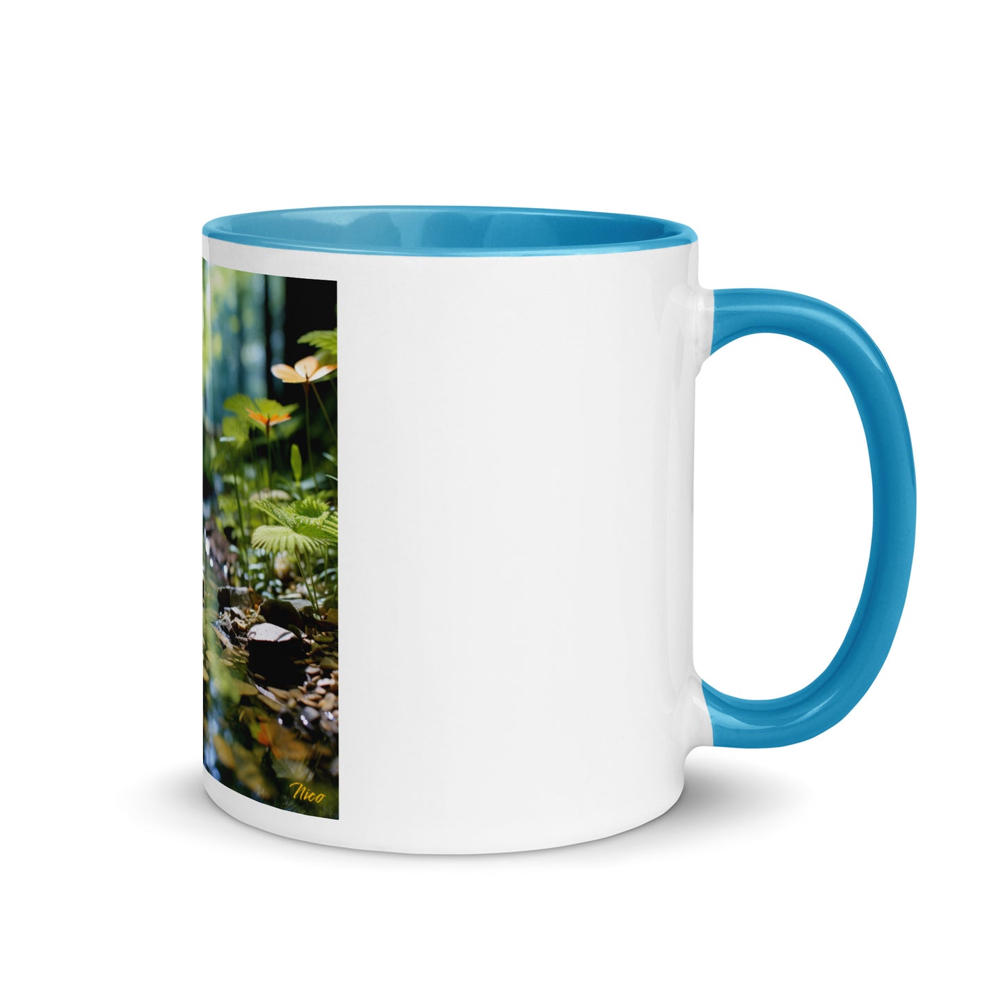 Relaxing By The Brook Series Print #9 - Mug with Color Inside