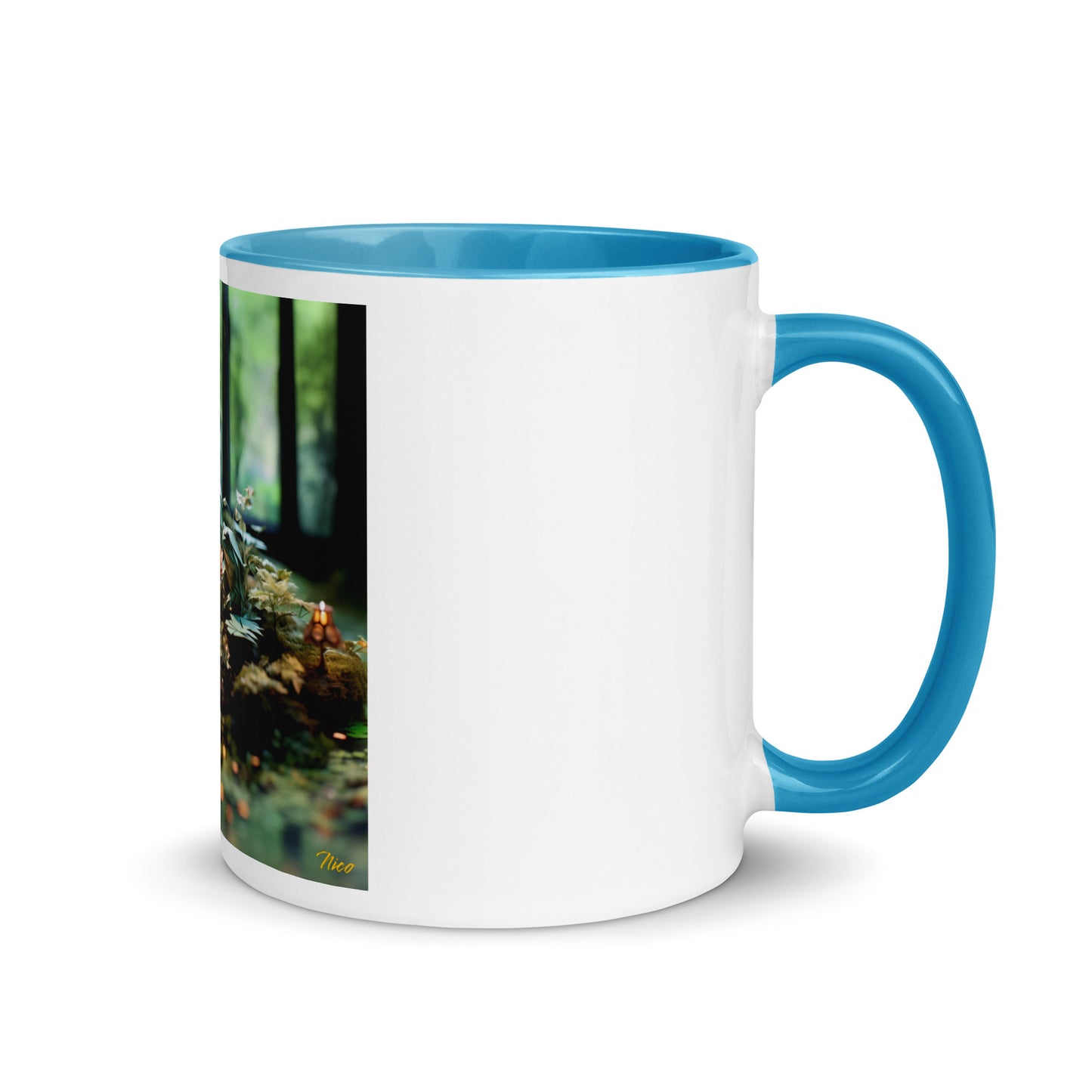 Relaxing By The Brook Series Print #1 - Mug with Color Inside