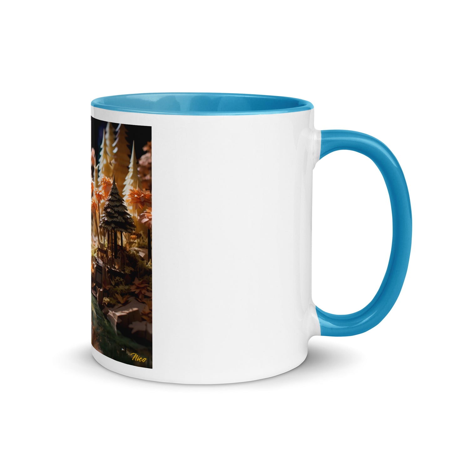 Relaxing By The Brook Series Print #3 - Mug with Color Inside