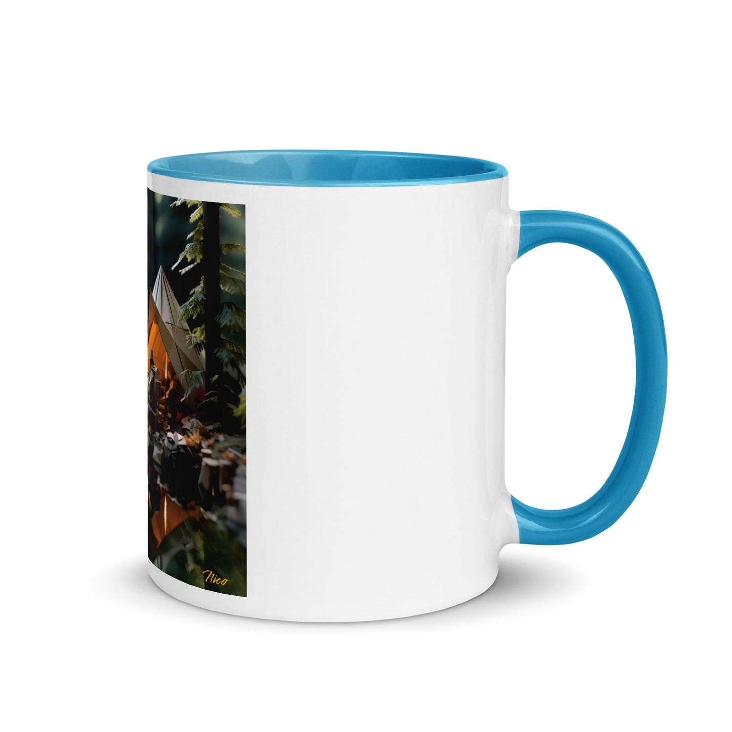 Relaxing By The Brook Series Print #10 - Mug with Color Inside