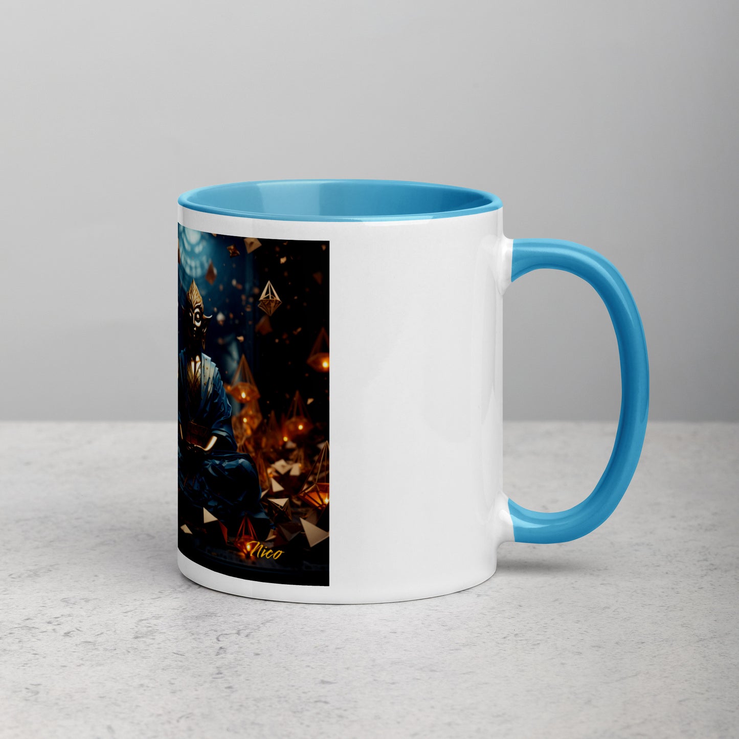 Ascending Buddha Series Print #1 - Mug with Color Inside