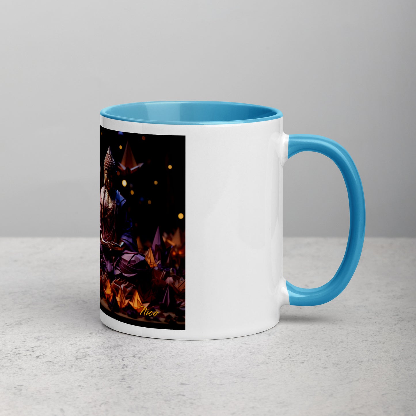 Ascending Buddha Series Print #6 - Mug with Color Inside