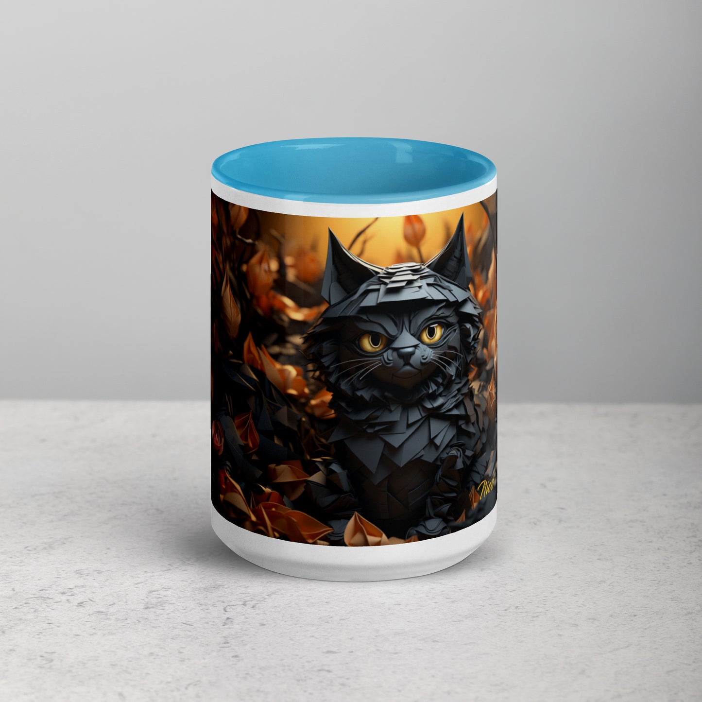 Halloween 2024 Series Print #2 "The Kitty of Evil!"- Mug with Color Inside