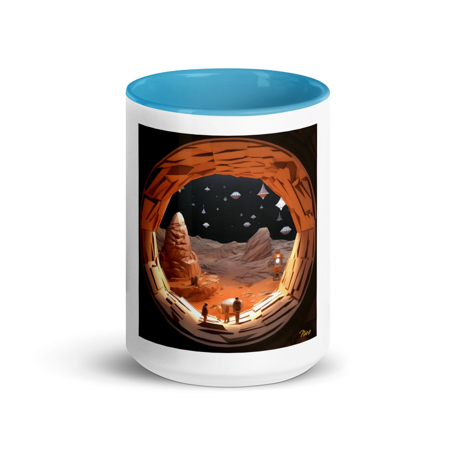 Elon's Dream Series Print #4 Mug with Color Inside