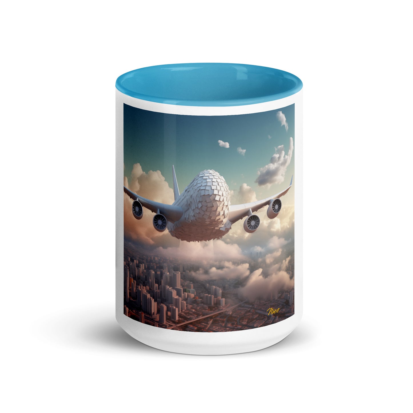 Frequent Flyer Miles Series Print #1 Mug with Color Inside