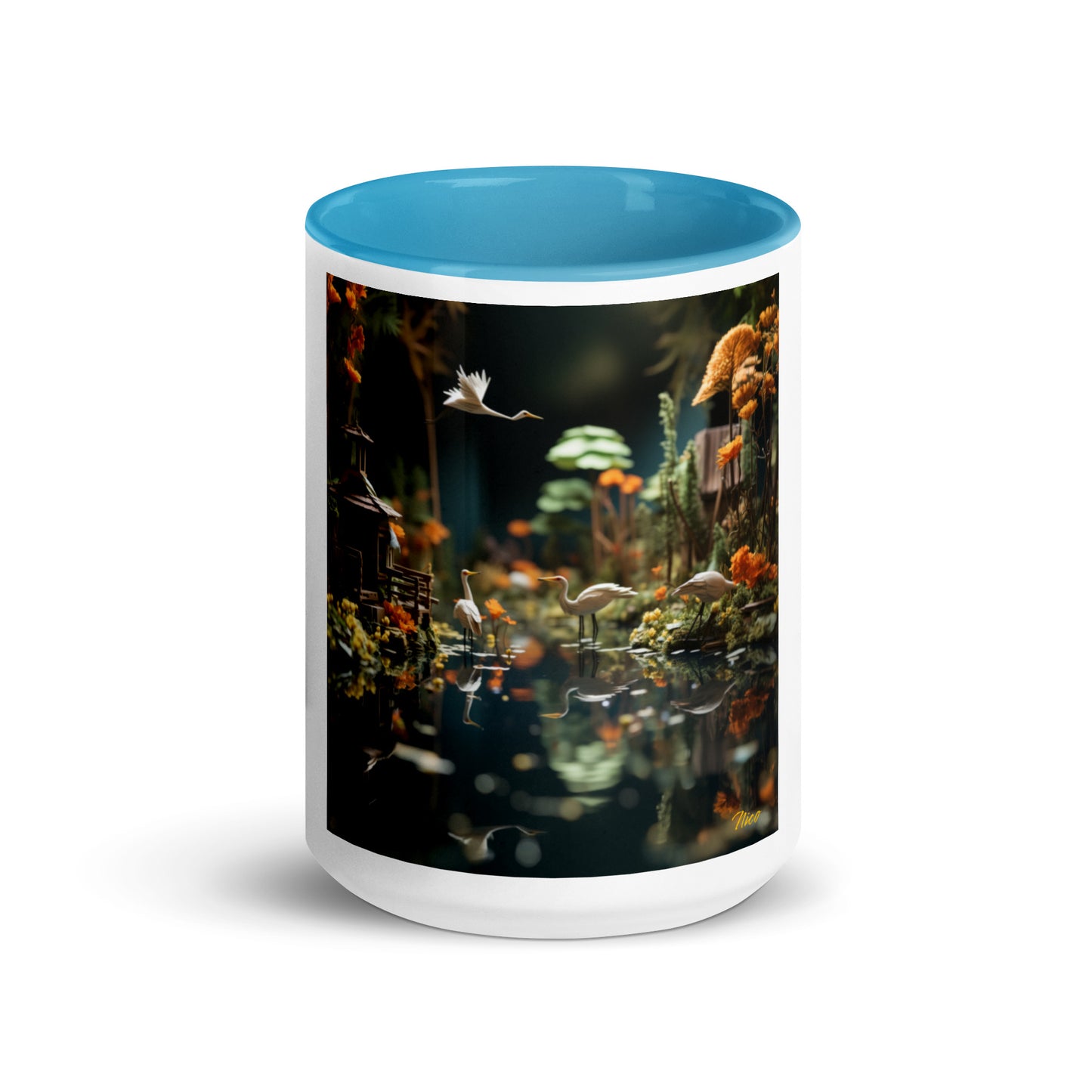 Born On A Bayou Print #6 Mug with Color Inside