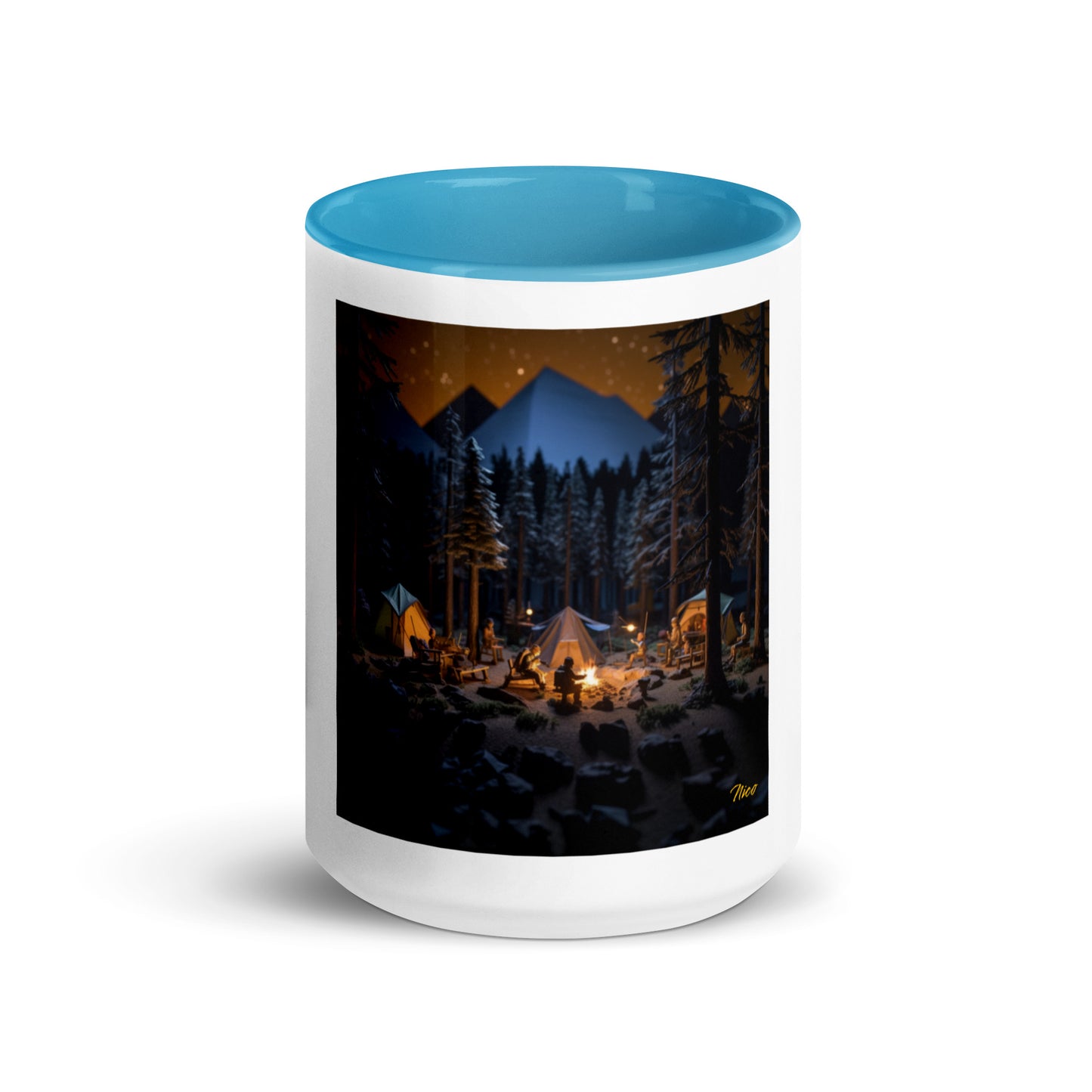 Under The Starry Skies Series Print #1 Mug with Color Inside