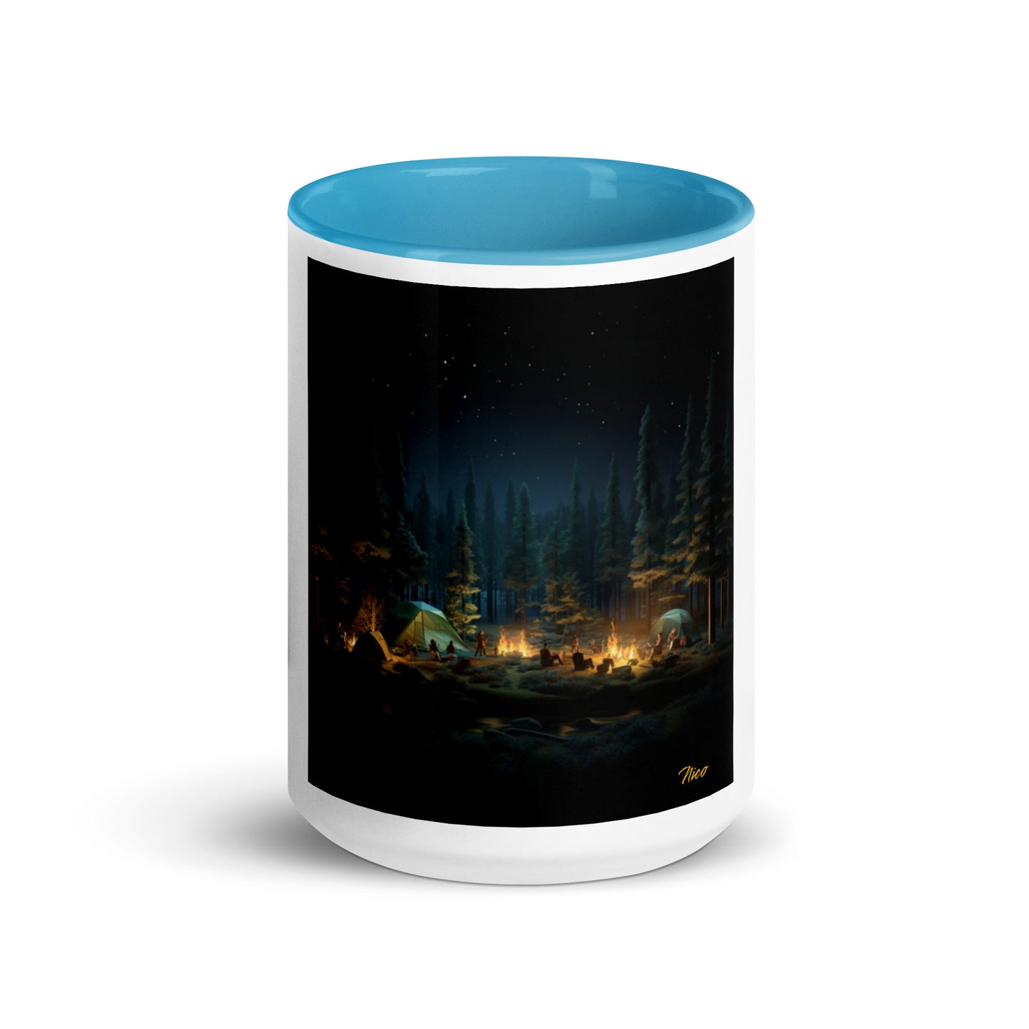 Under The Starry Skies Series Print #2 Mug with Color Inside