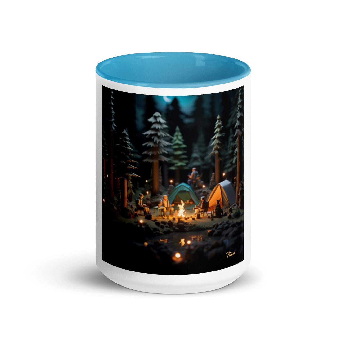 Under The Starry Skies Series Print #3 Mug with Color Inside