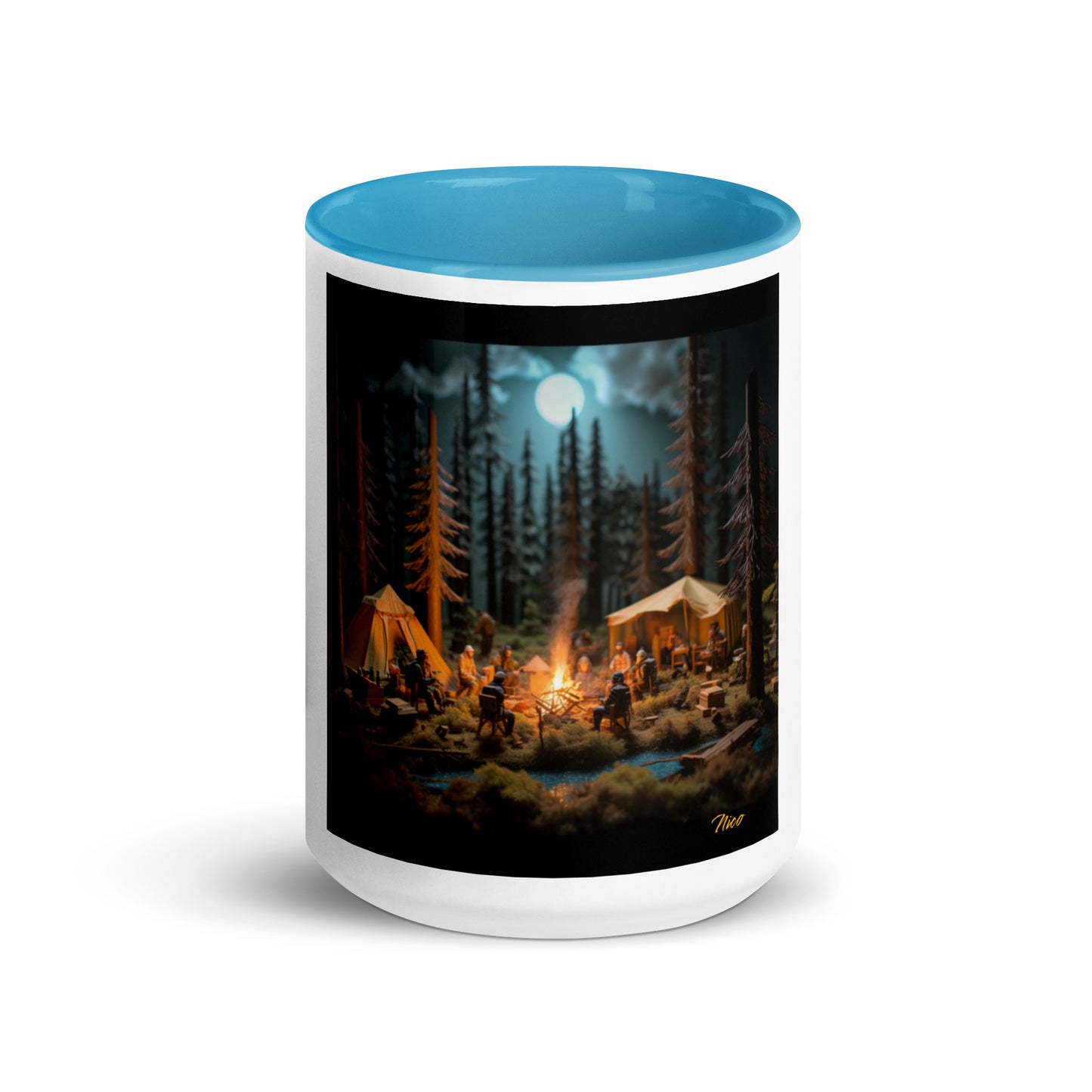 Under The Starry Skies Series Print #8 Mug with Color Inside