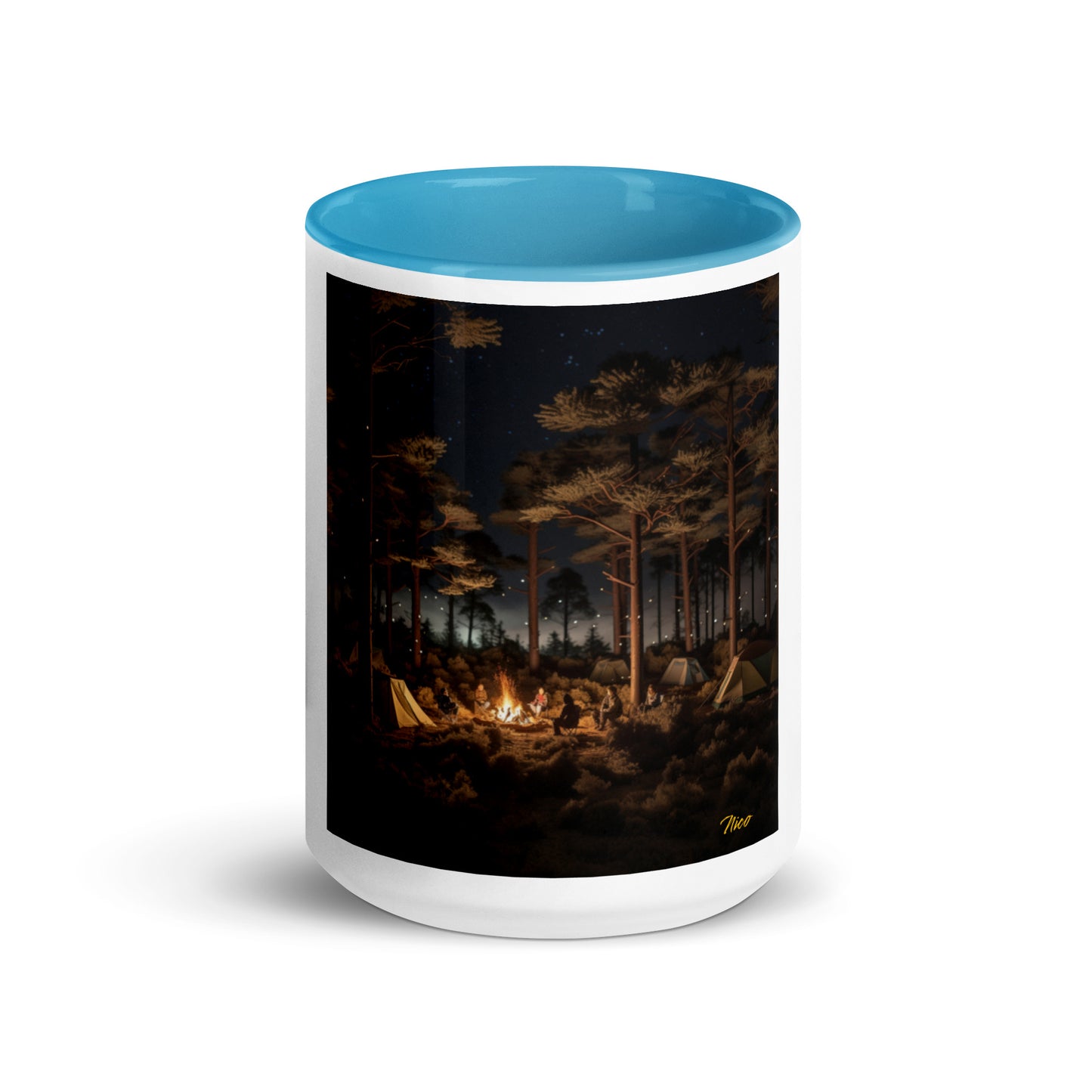 Under The Starry Skies Series Print #9 Mug with Color Inside