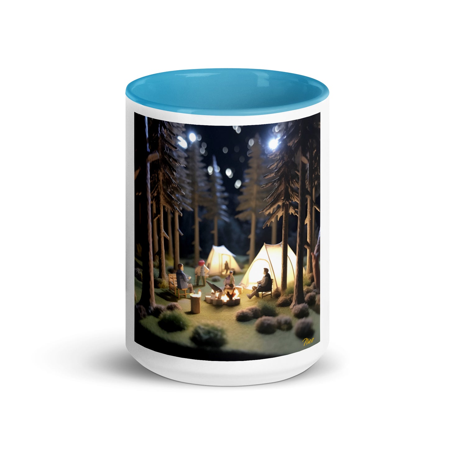 Under The Starry Skies Series Print #7 Mug with Color Inside