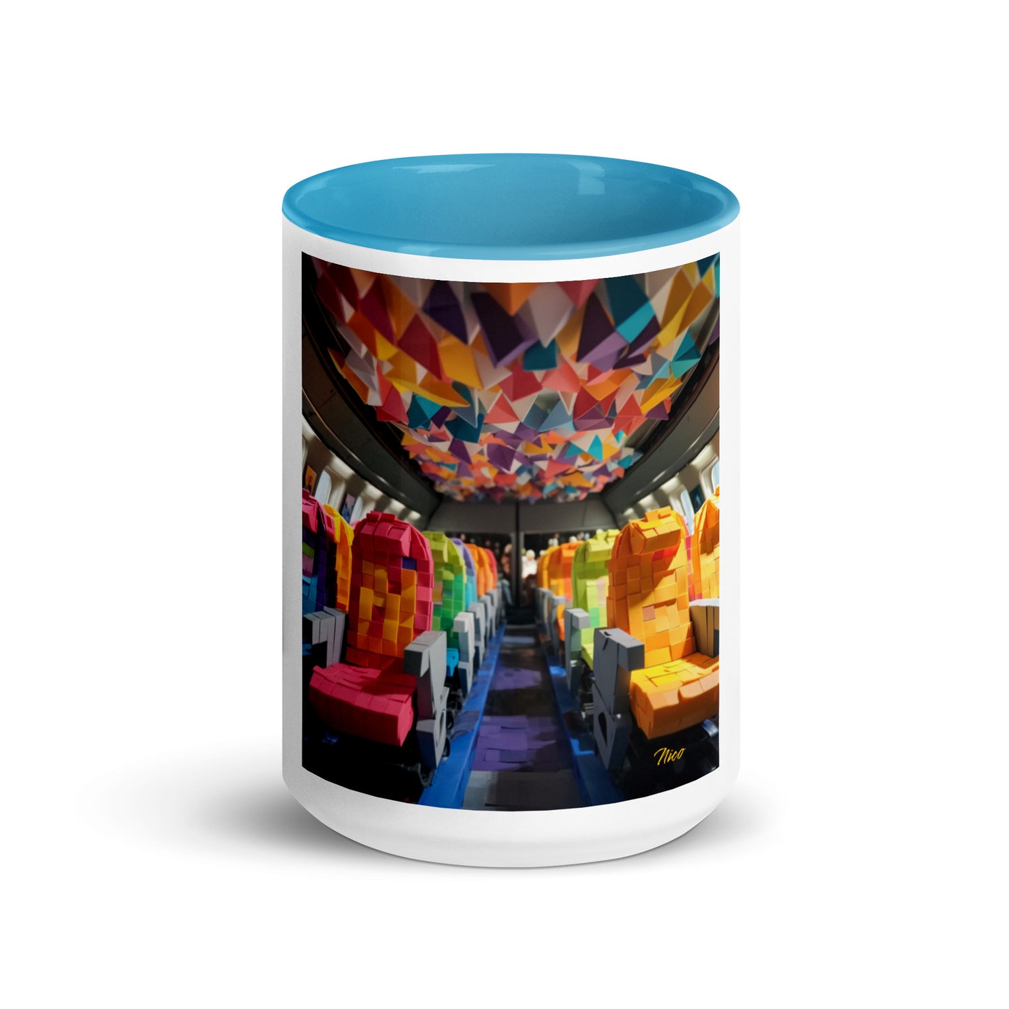 Frequent Flyer Miles Series Print #4 Mug with Color Inside