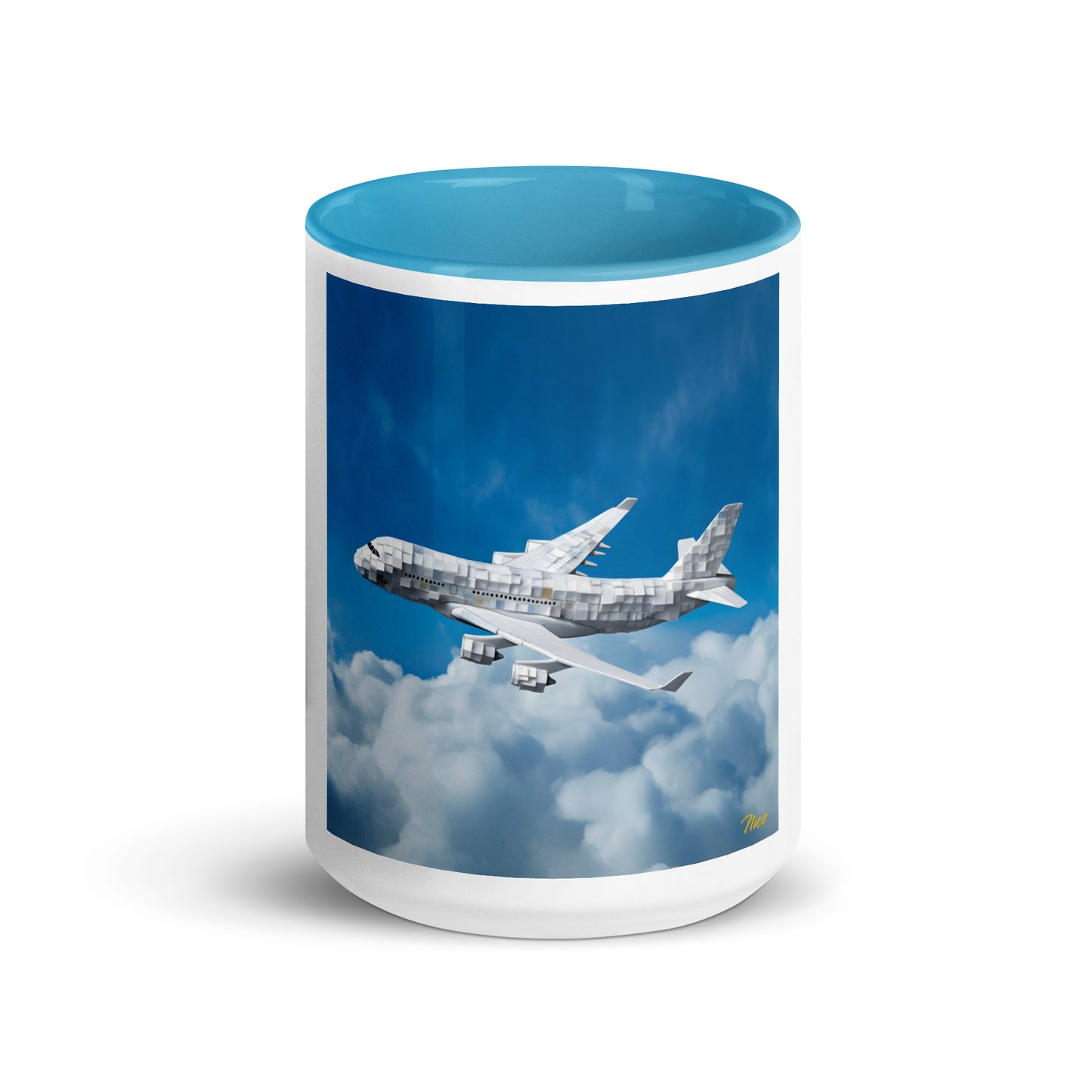 Frequent Flyer Miles Series Print #5 Mug with Color Inside