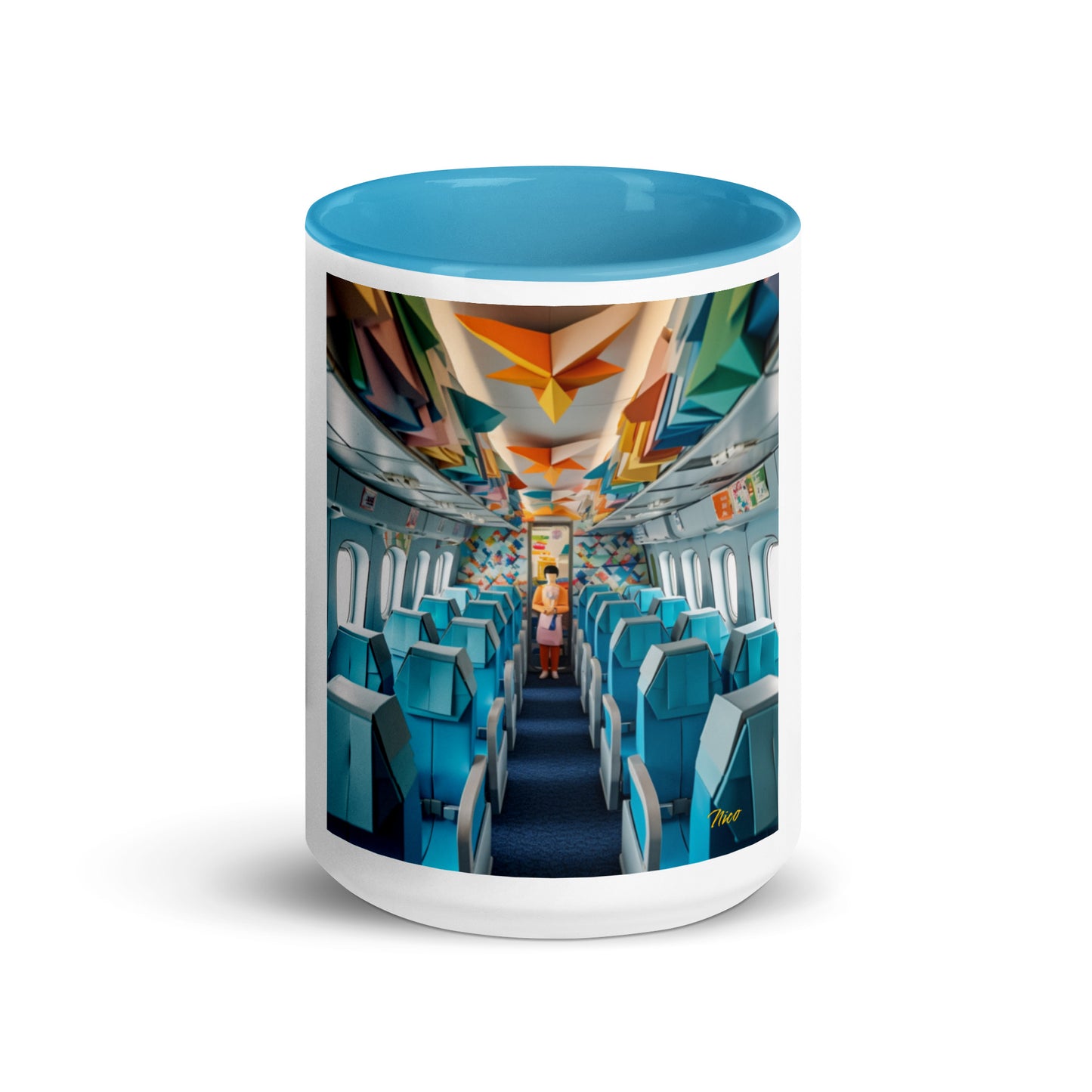 Frequent Flyer Miles Series Print #6 Mug with Color Inside