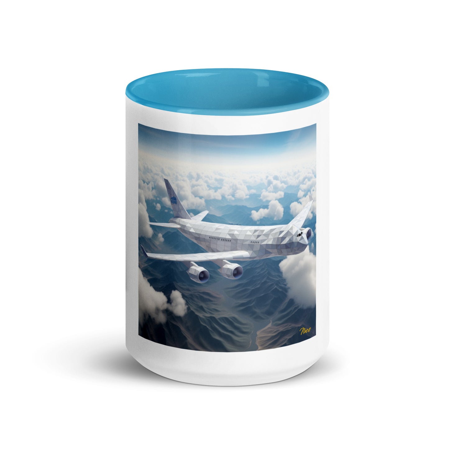 Frequent Flyer Miles Series Print #7 Mug with Color Inside