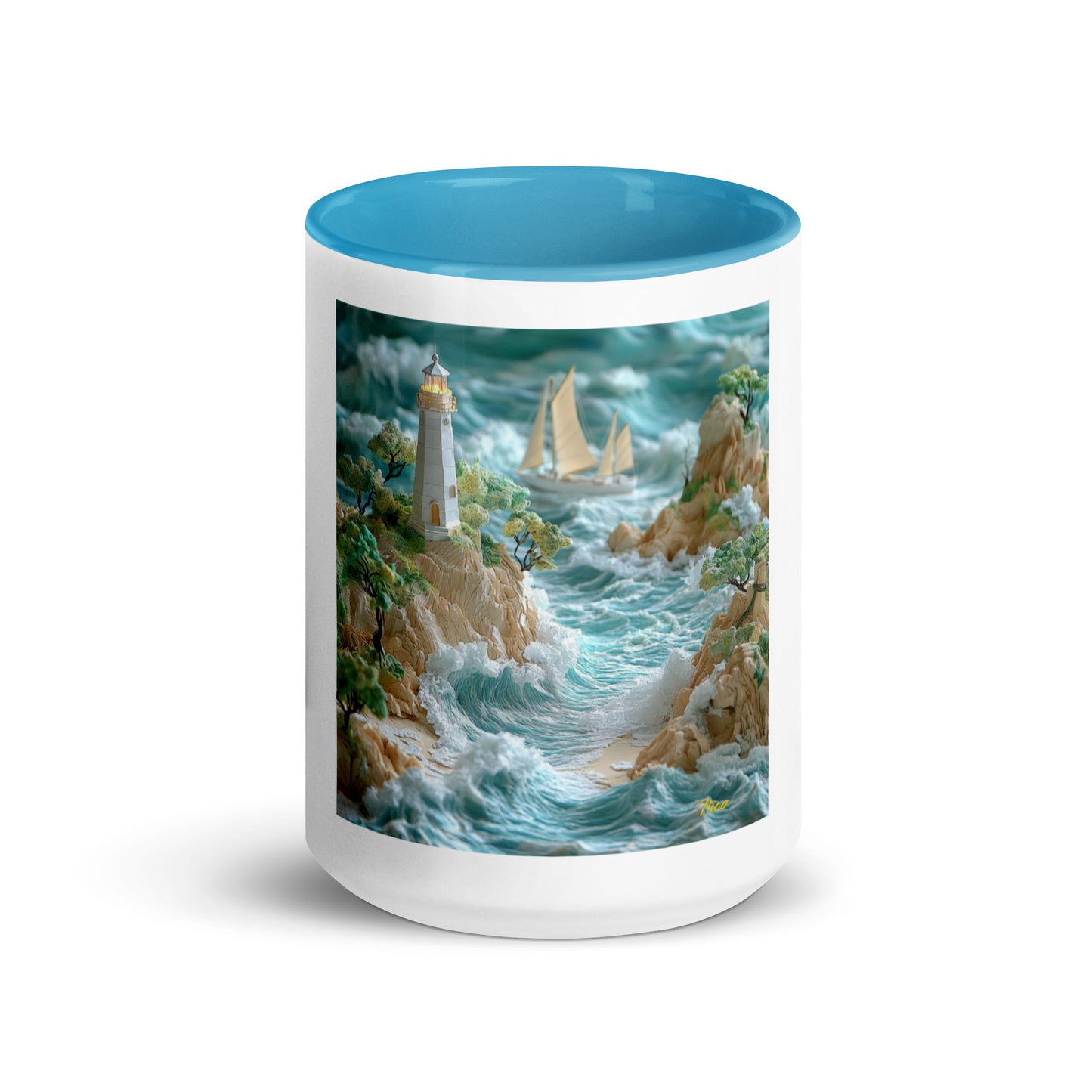 By The Seaside Series Print #9 - Mug with Color Inside