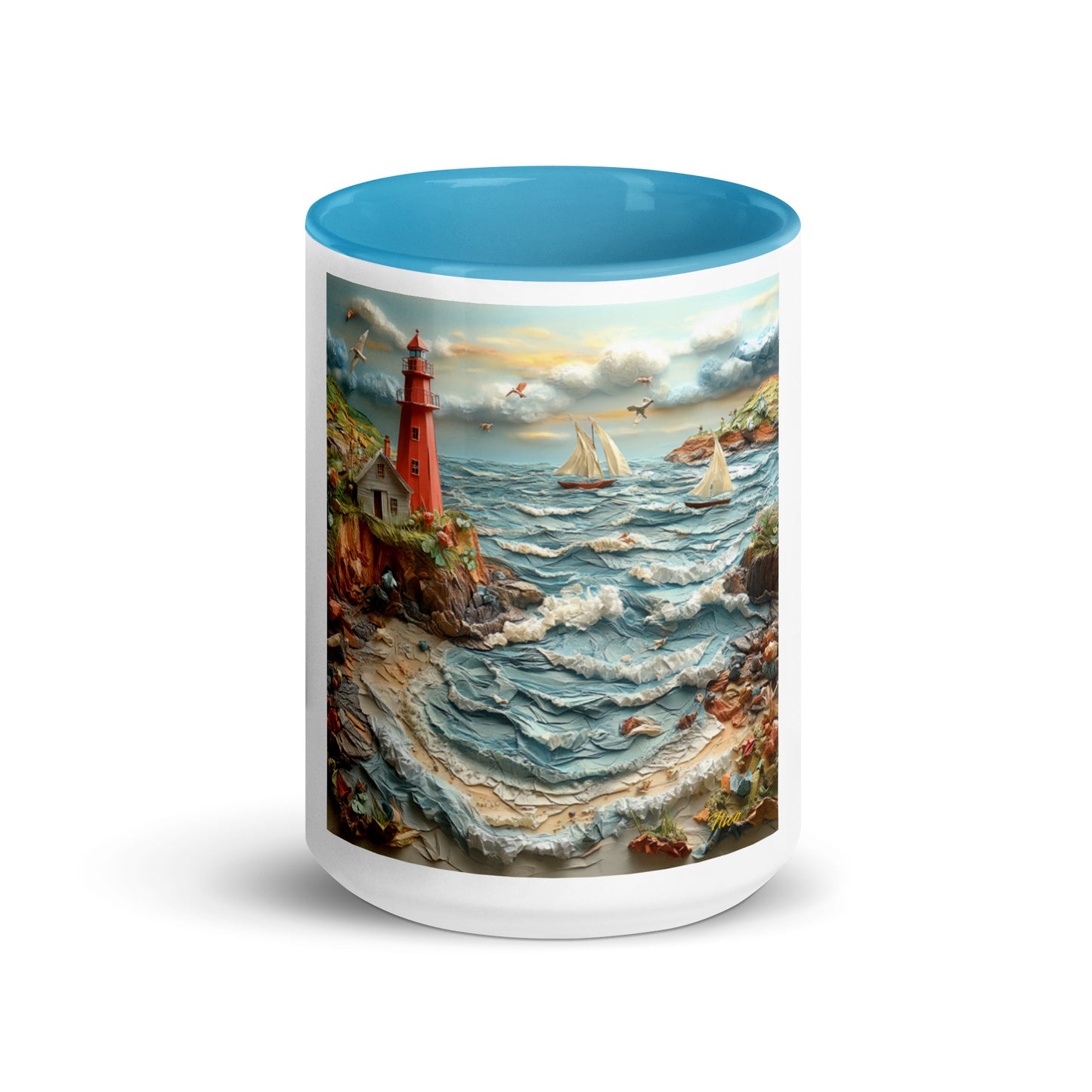 By The Seaside Series Print #2 - Mug with Color Inside