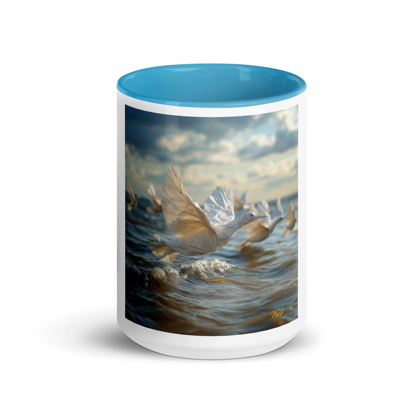 By The Seaside Series Print #8 - Mug with Color Inside