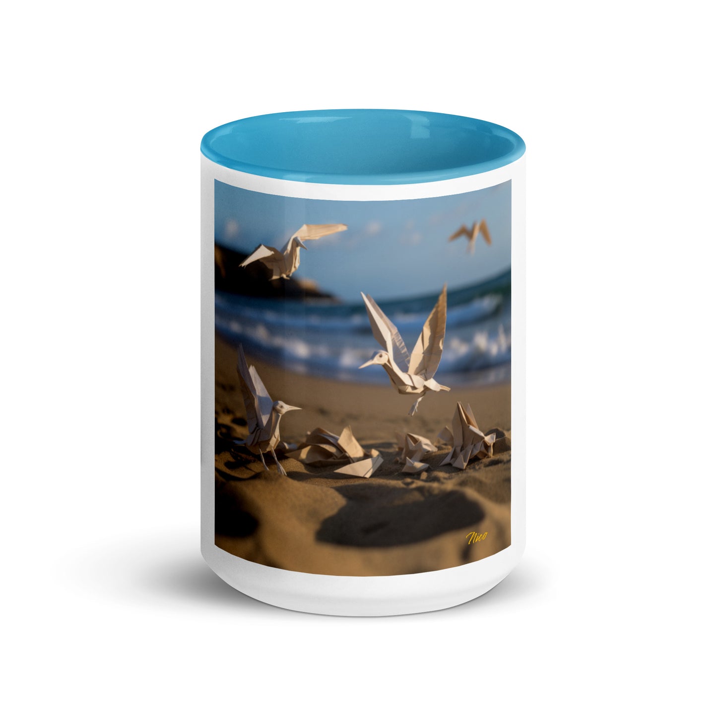 By The Seaside Series Print #7 - Mug with Color Inside