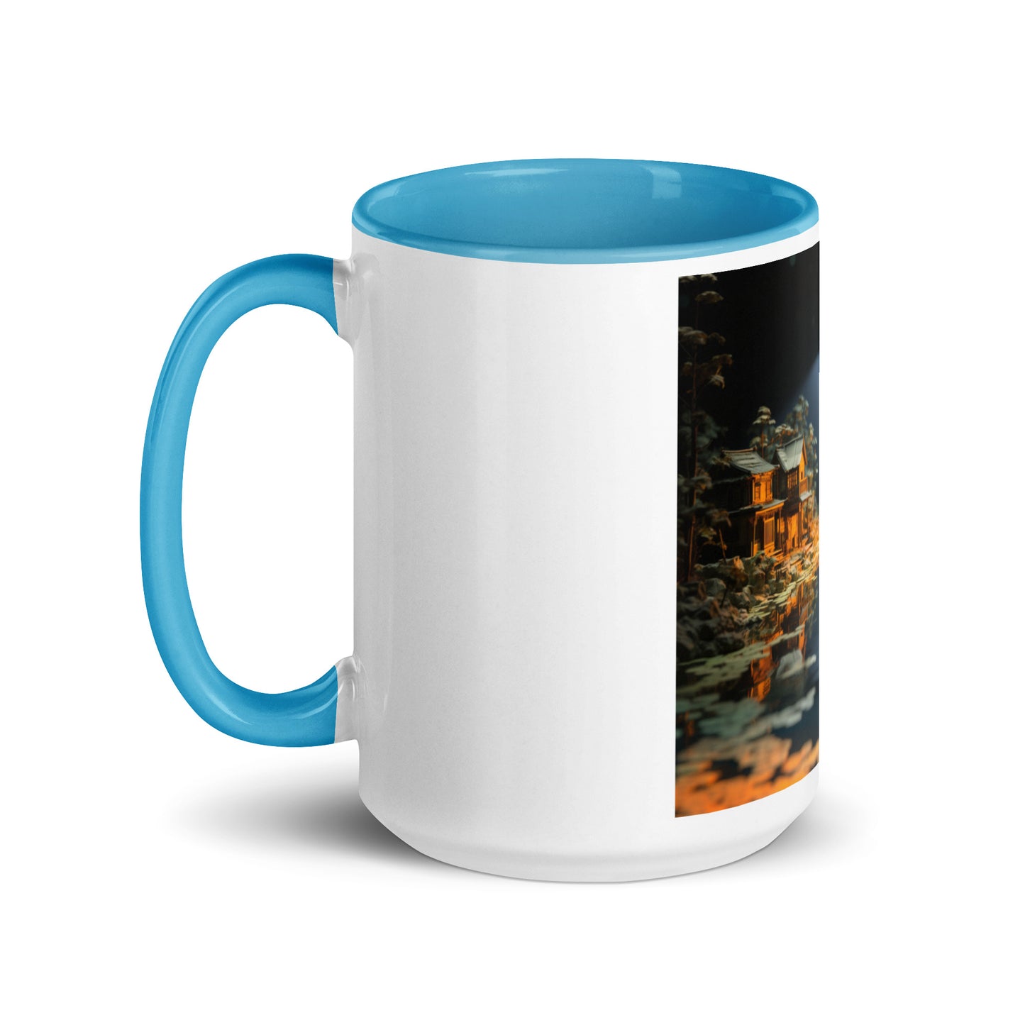 Born On A Bayou Print #3 Mug with Color Inside