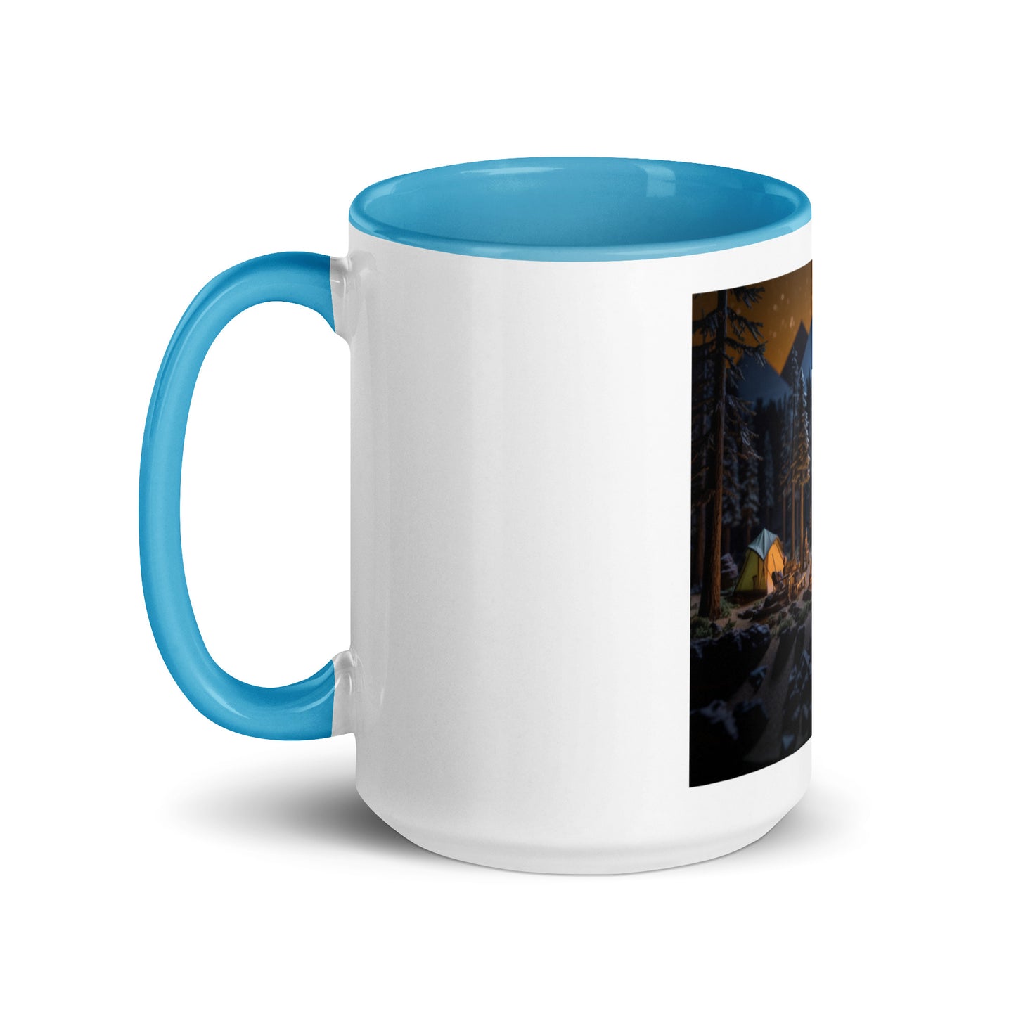 Under The Starry Skies Series Print #1 Mug with Color Inside