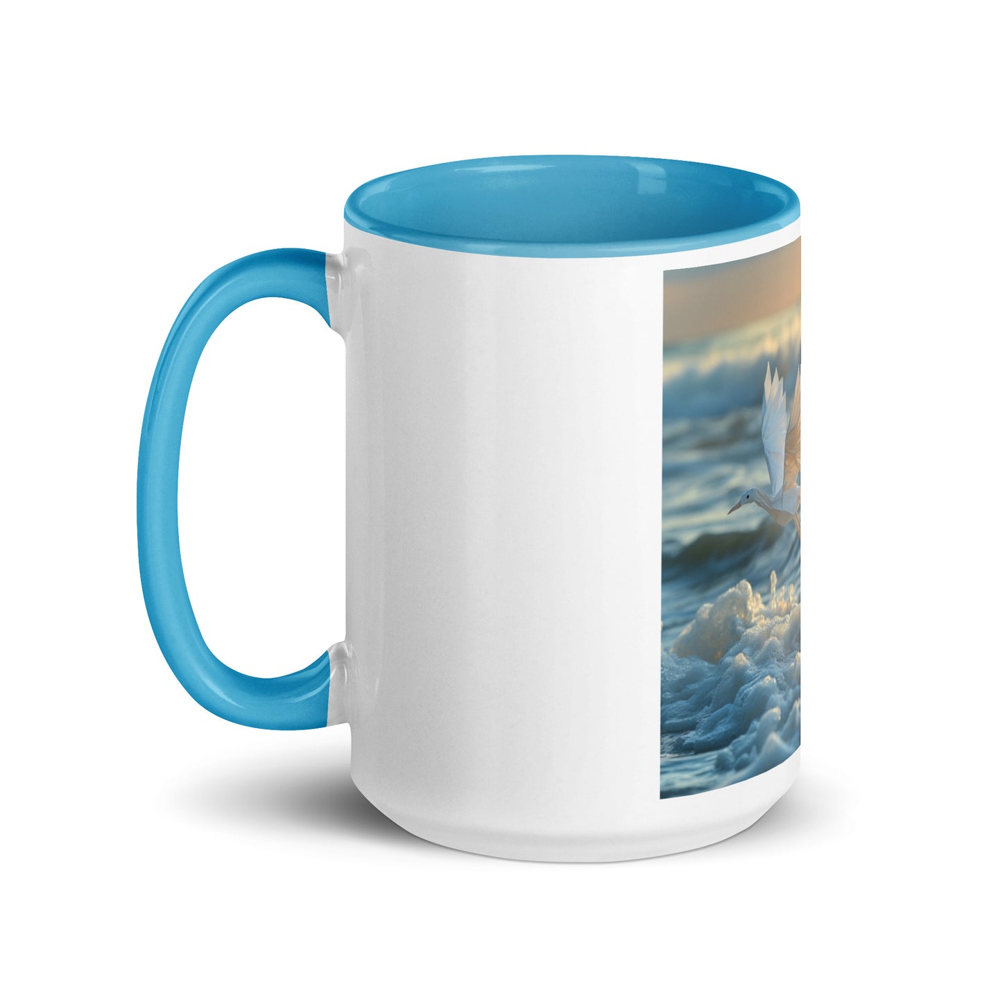 By The Seaside Series Print #5 Mug with Color Inside