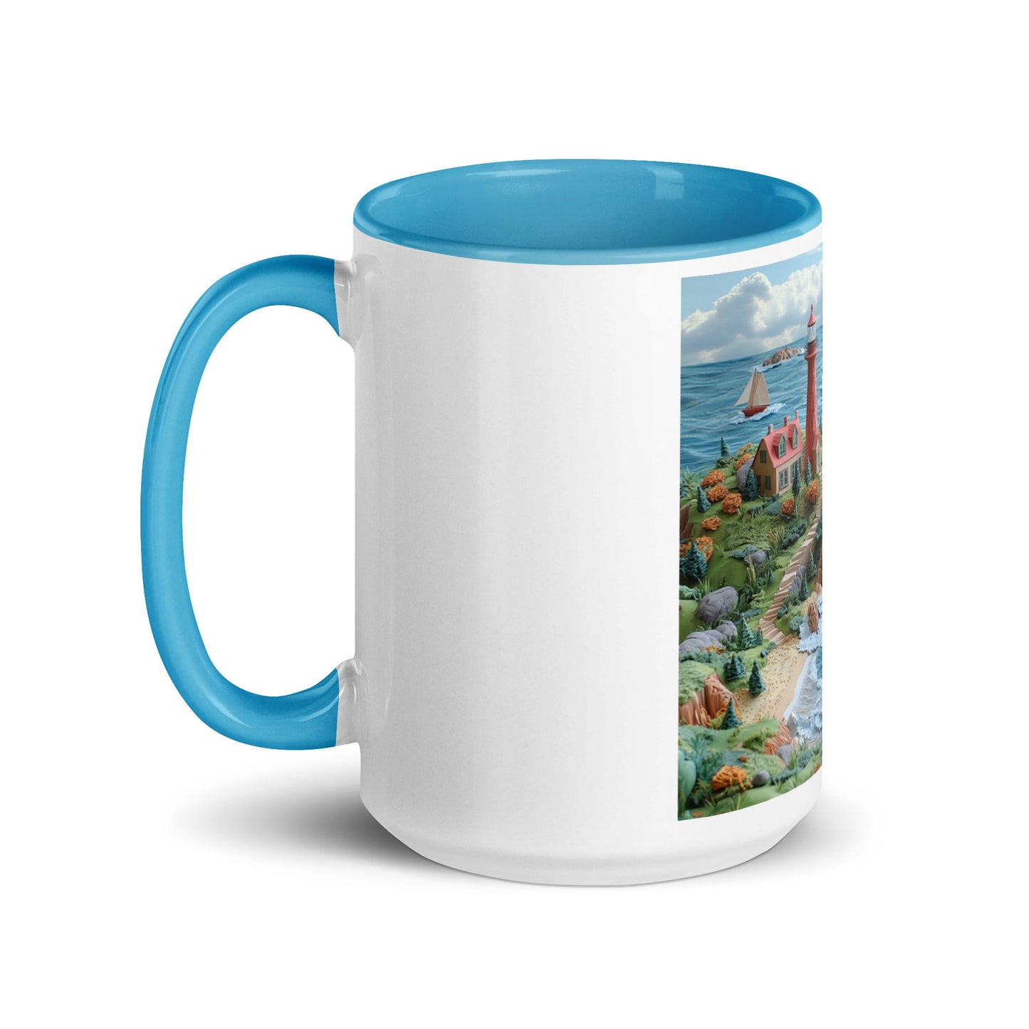 By The Seaside Series Print #6 - Mug with Color Inside