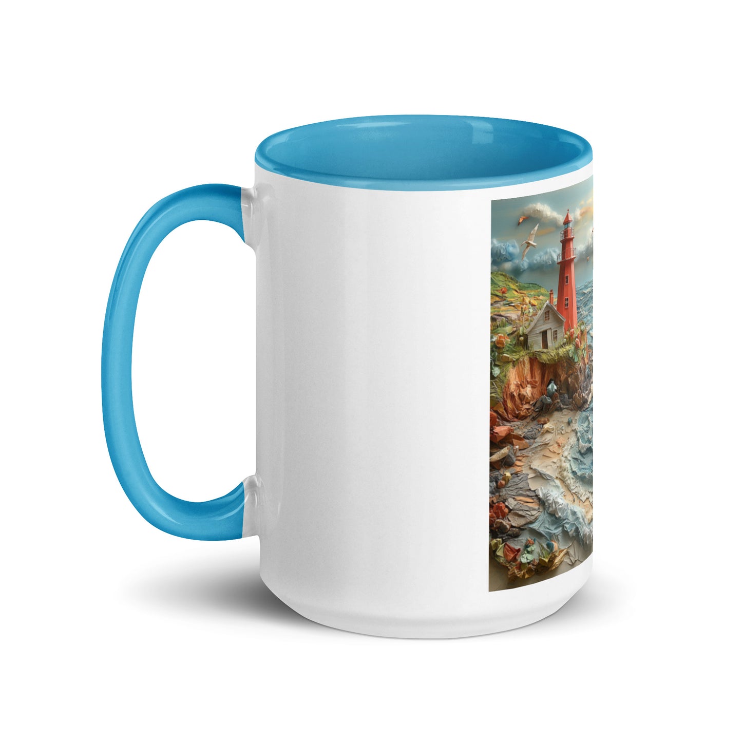 By The Seaside Series Print #2 - Mug with Color Inside