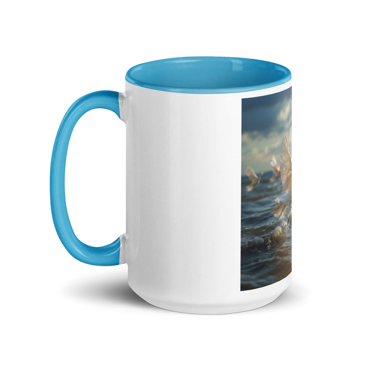 By The Seaside Series Print #8 - Mug with Color Inside