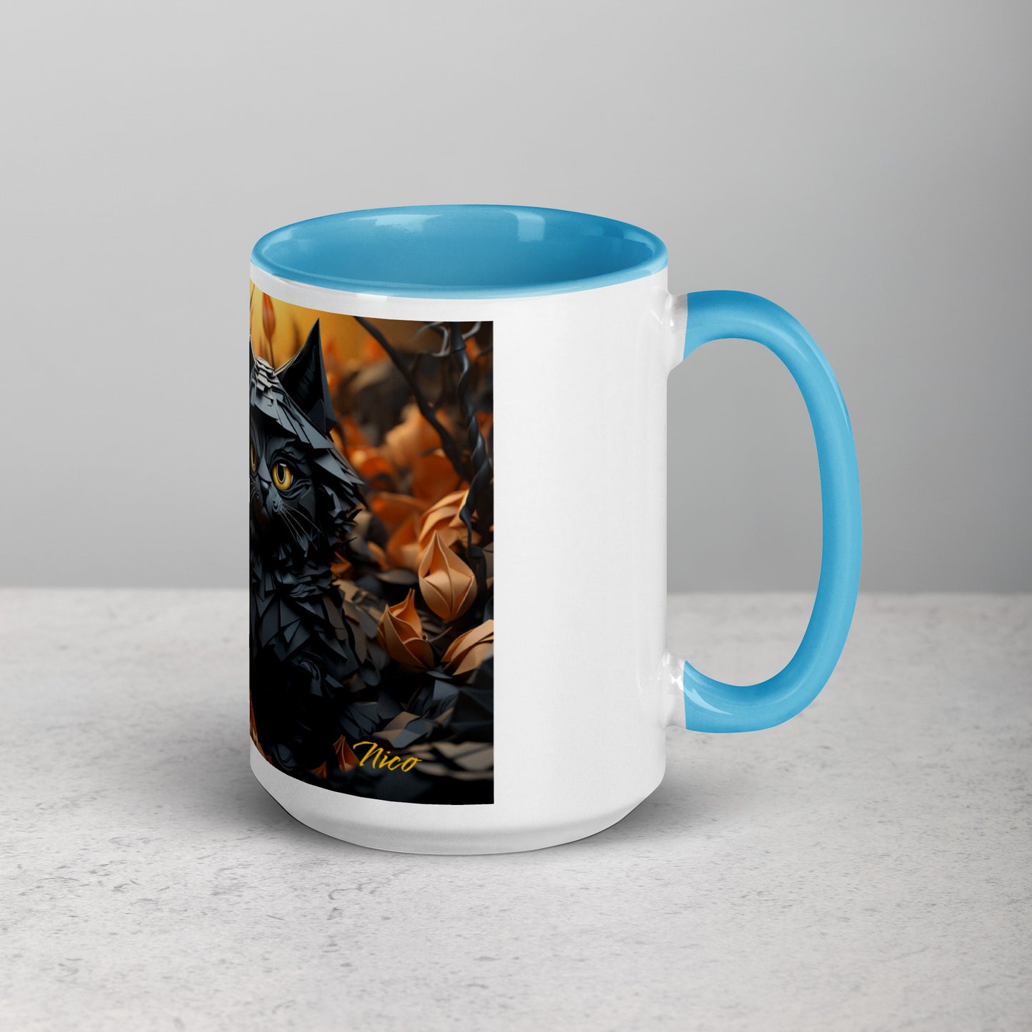 Halloween 2024 Series Print #2 "The Kitty of Evil!"- Mug with Color Inside