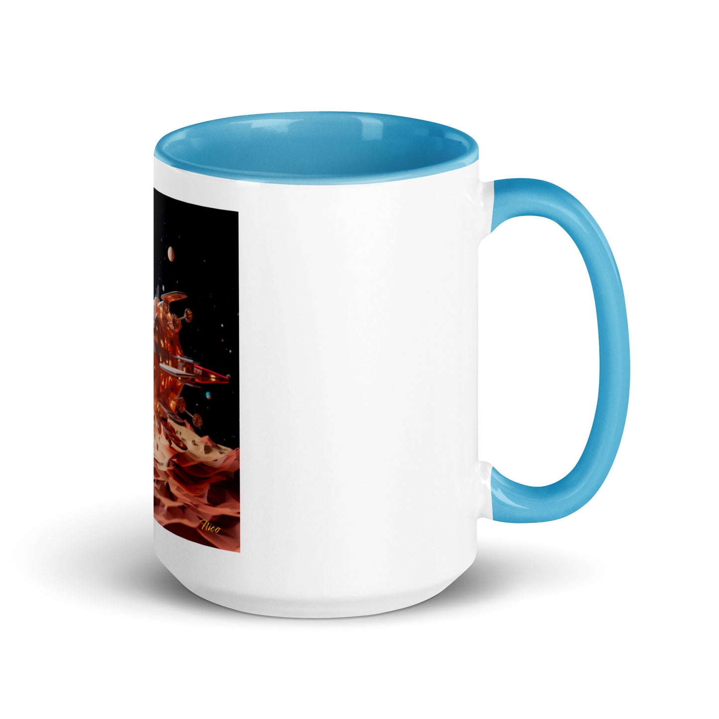 Elons' Dream Series Print #5 Mug with Color Inside