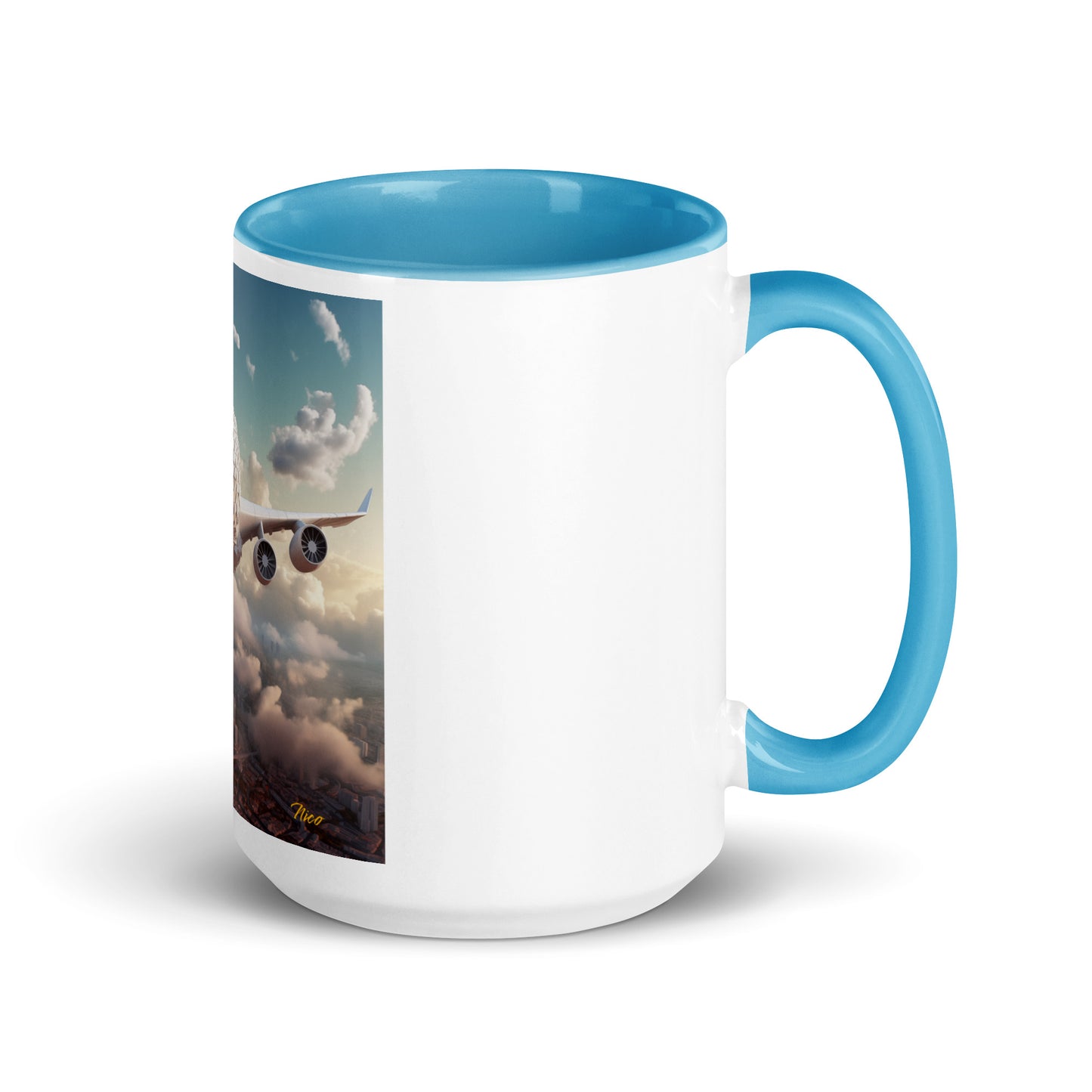 Frequent Flyer Miles Series Print #1 Mug with Color Inside