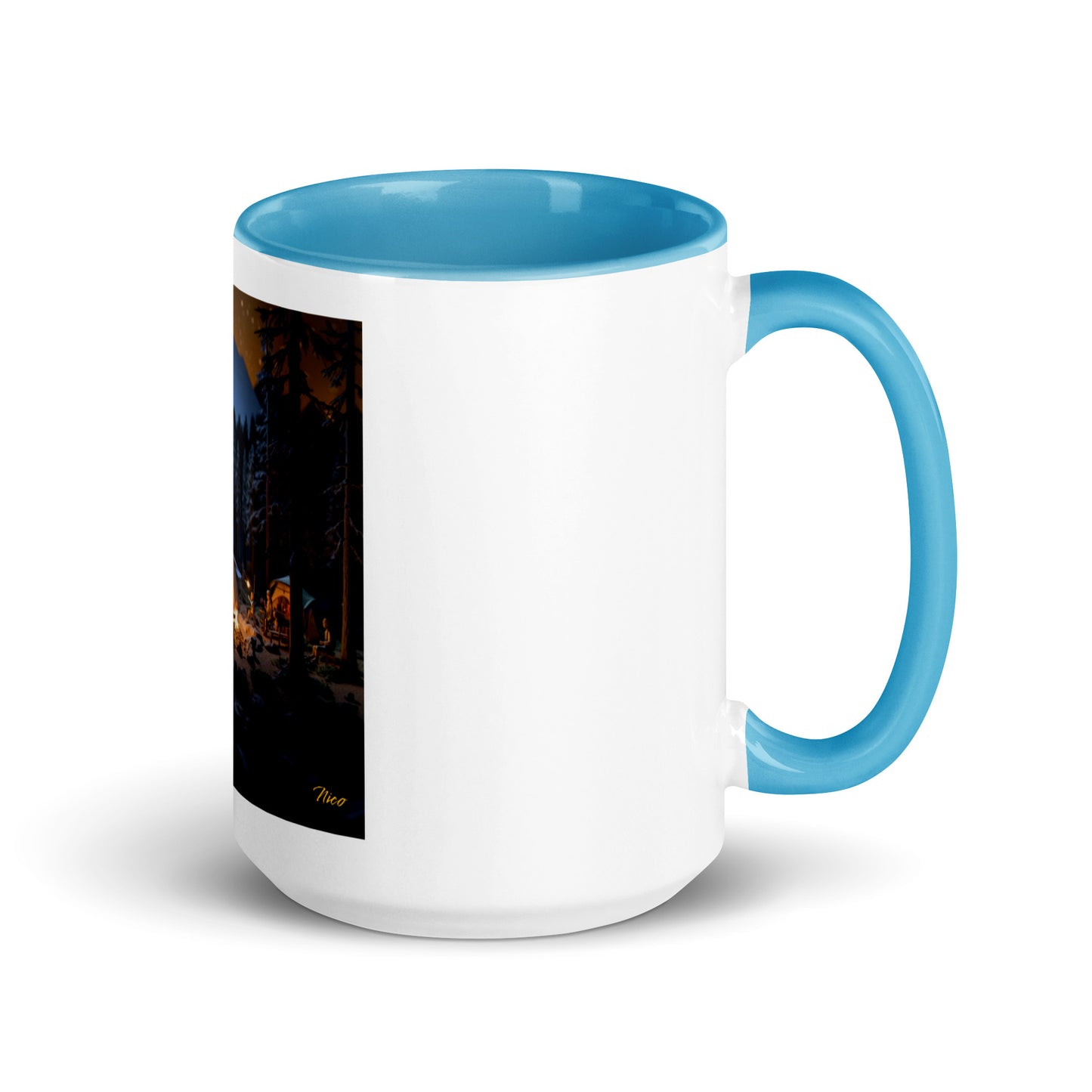 Under The Starry Skies Series Print #1 Mug with Color Inside