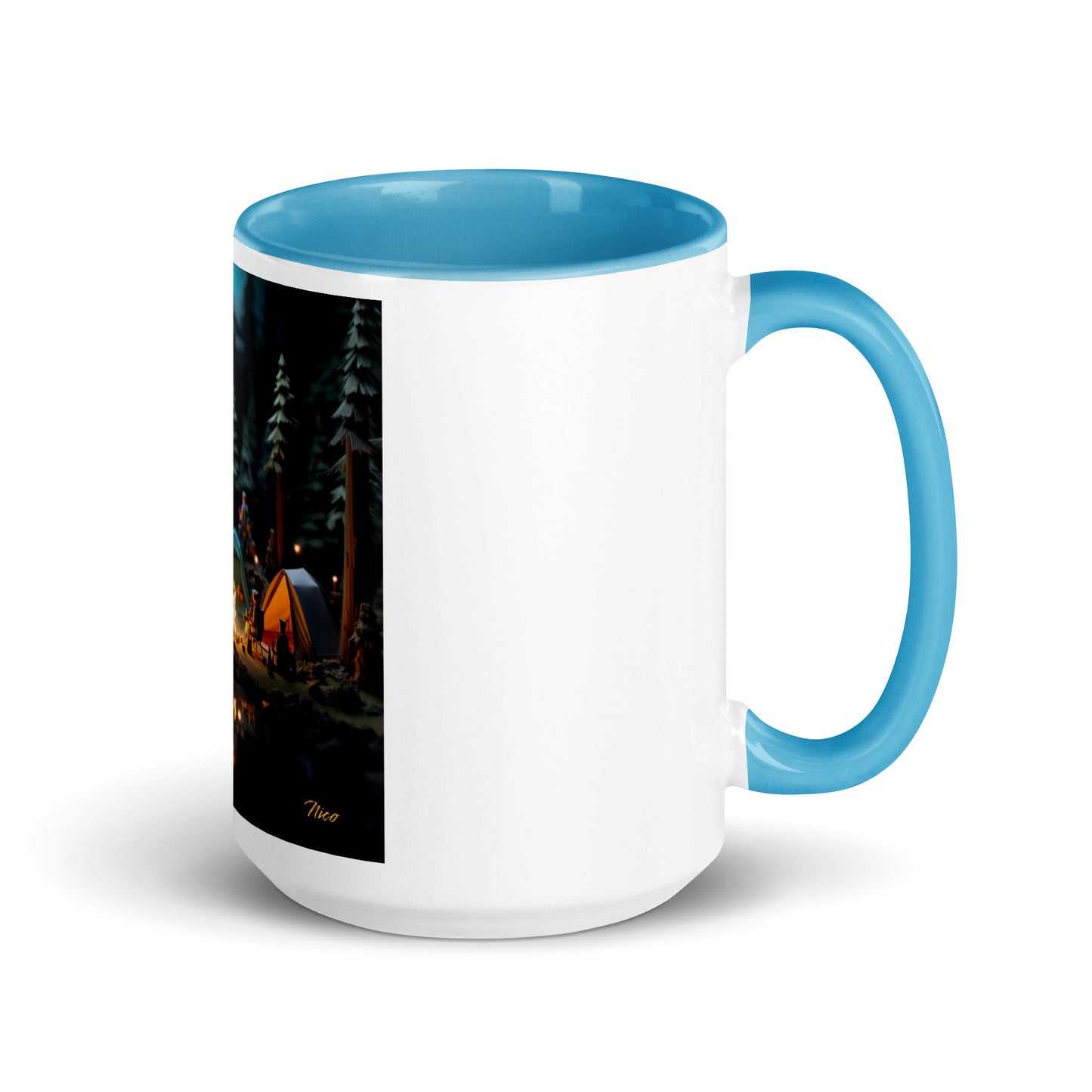 Under The Starry Skies Series Print #3 Mug with Color Inside