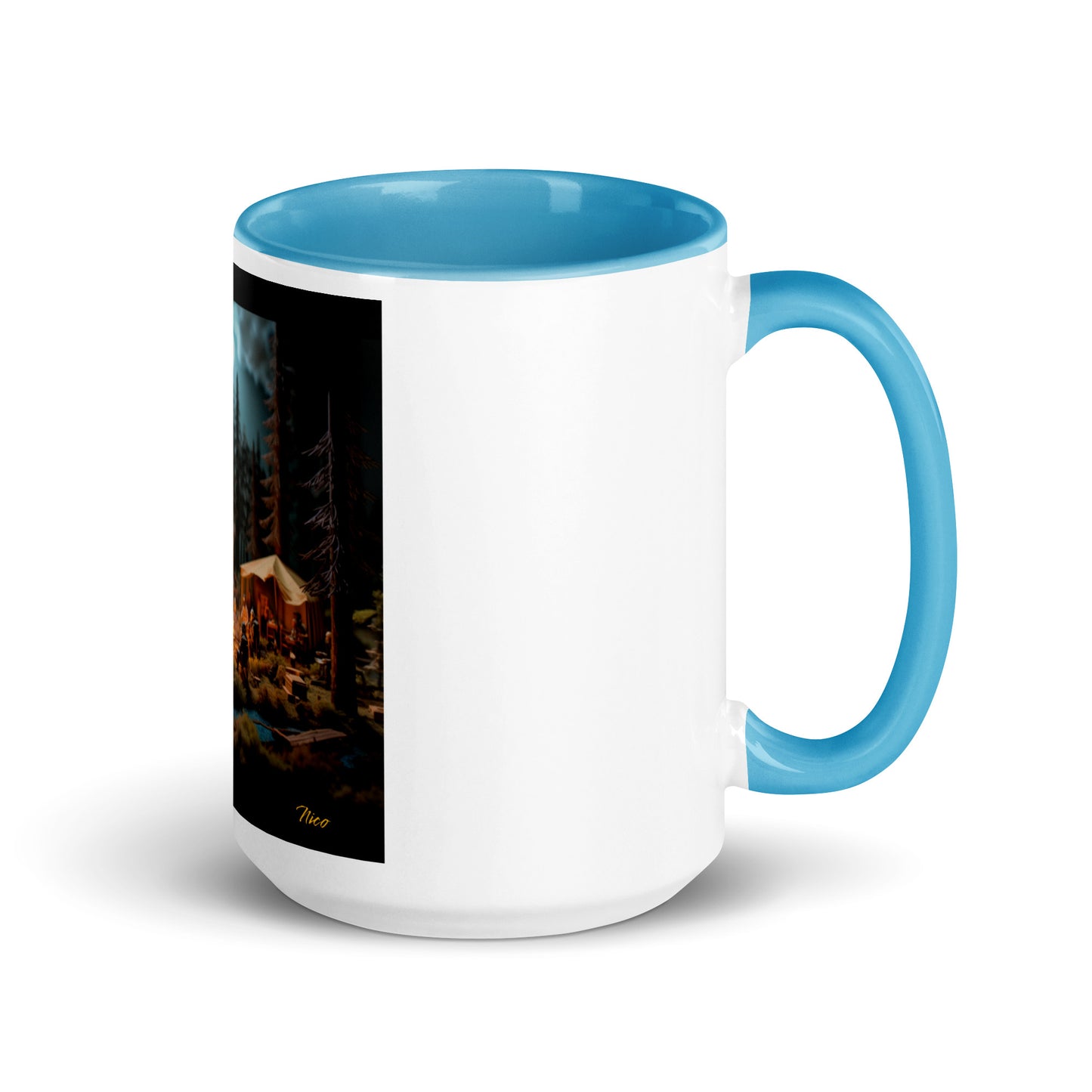 Under The Starry Skies Series Print #8 Mug with Color Inside