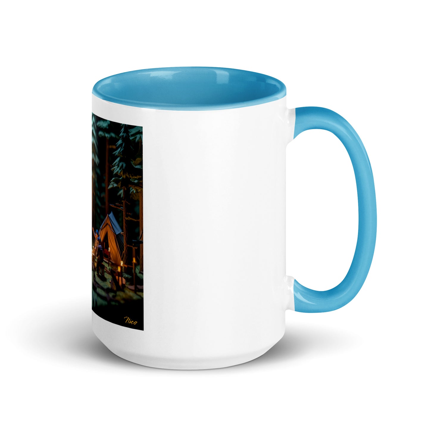 Under The Starry Skies Series Print #10 Mug with Color Inside