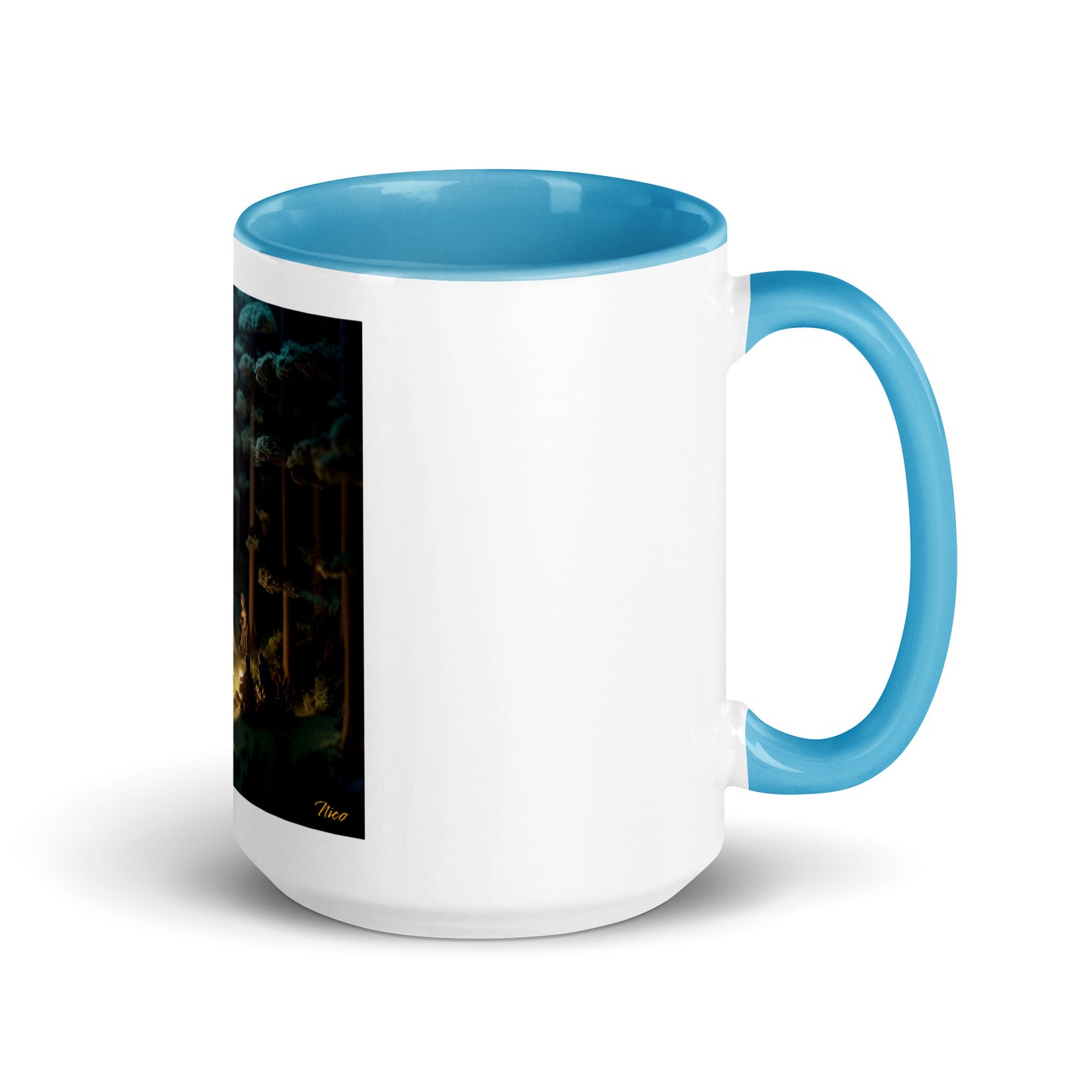 Under The Starry Skies Series Print #6 Mug with Color Inside