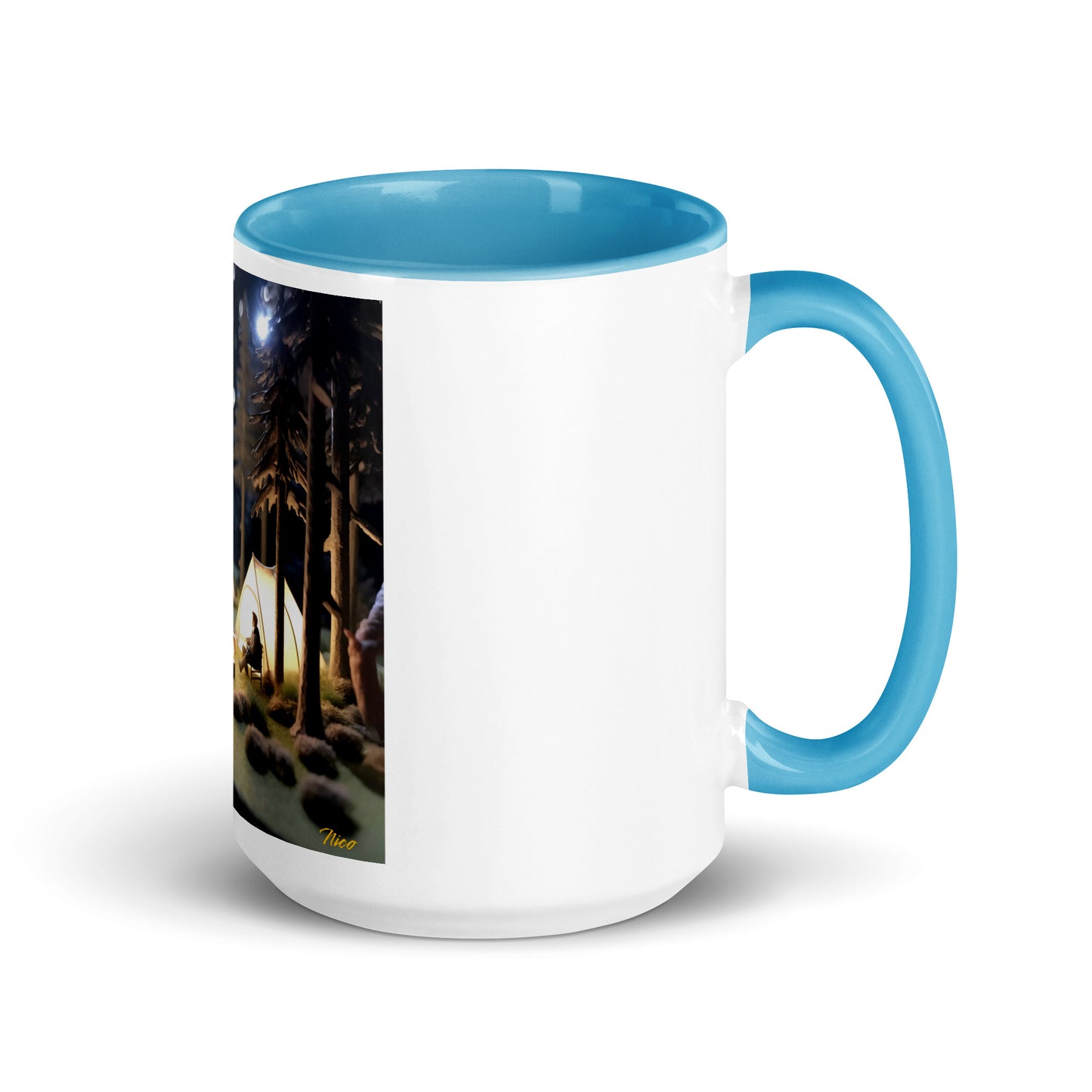 Under The Starry Skies Series Print #7 Mug with Color Inside