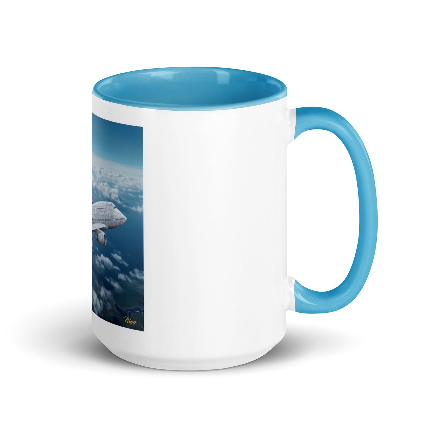 Frequent Flyer Miles Series Print #3 Mug with Color Inside