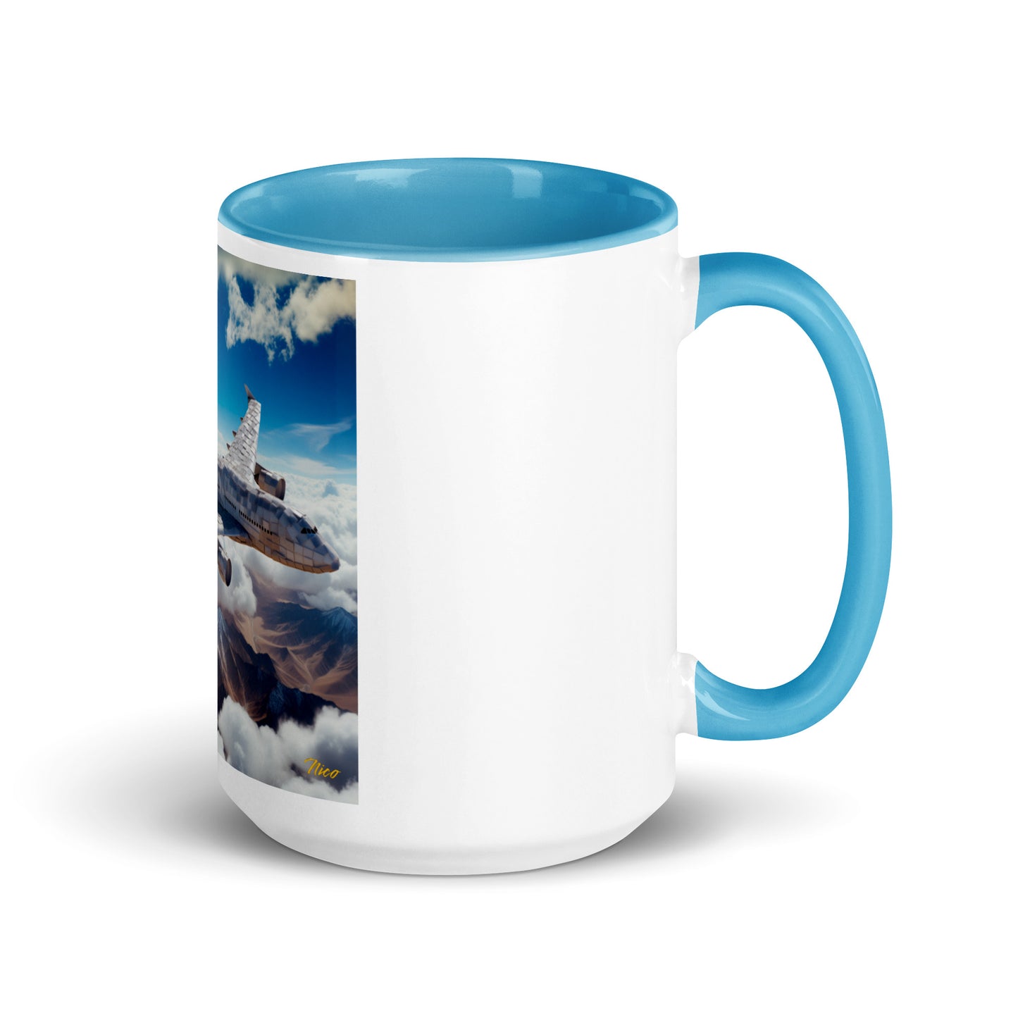 Frequent Flyer Miles Series Print #9 Mug with Color Inside