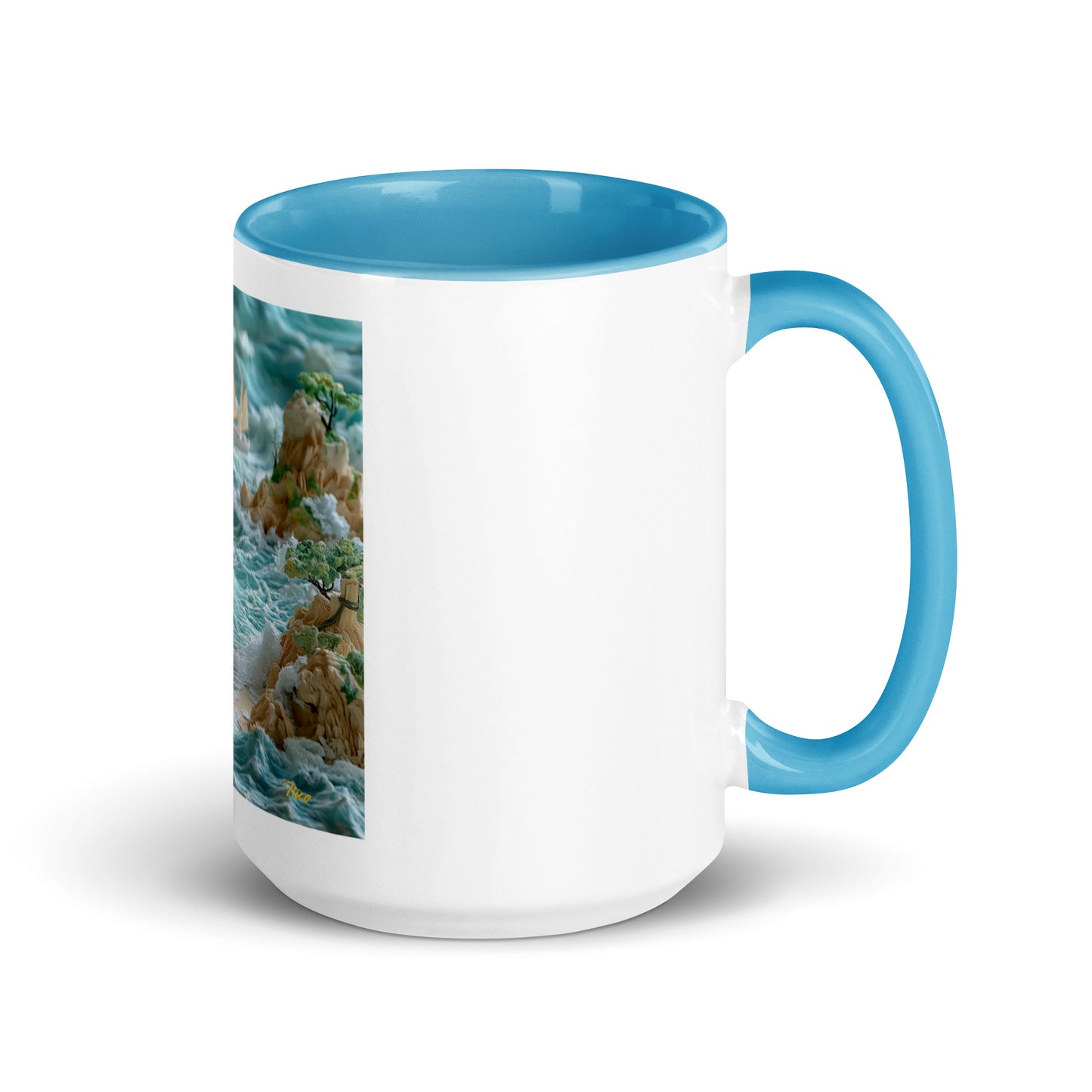 By The Seaside Series Print #9 - Mug with Color Inside