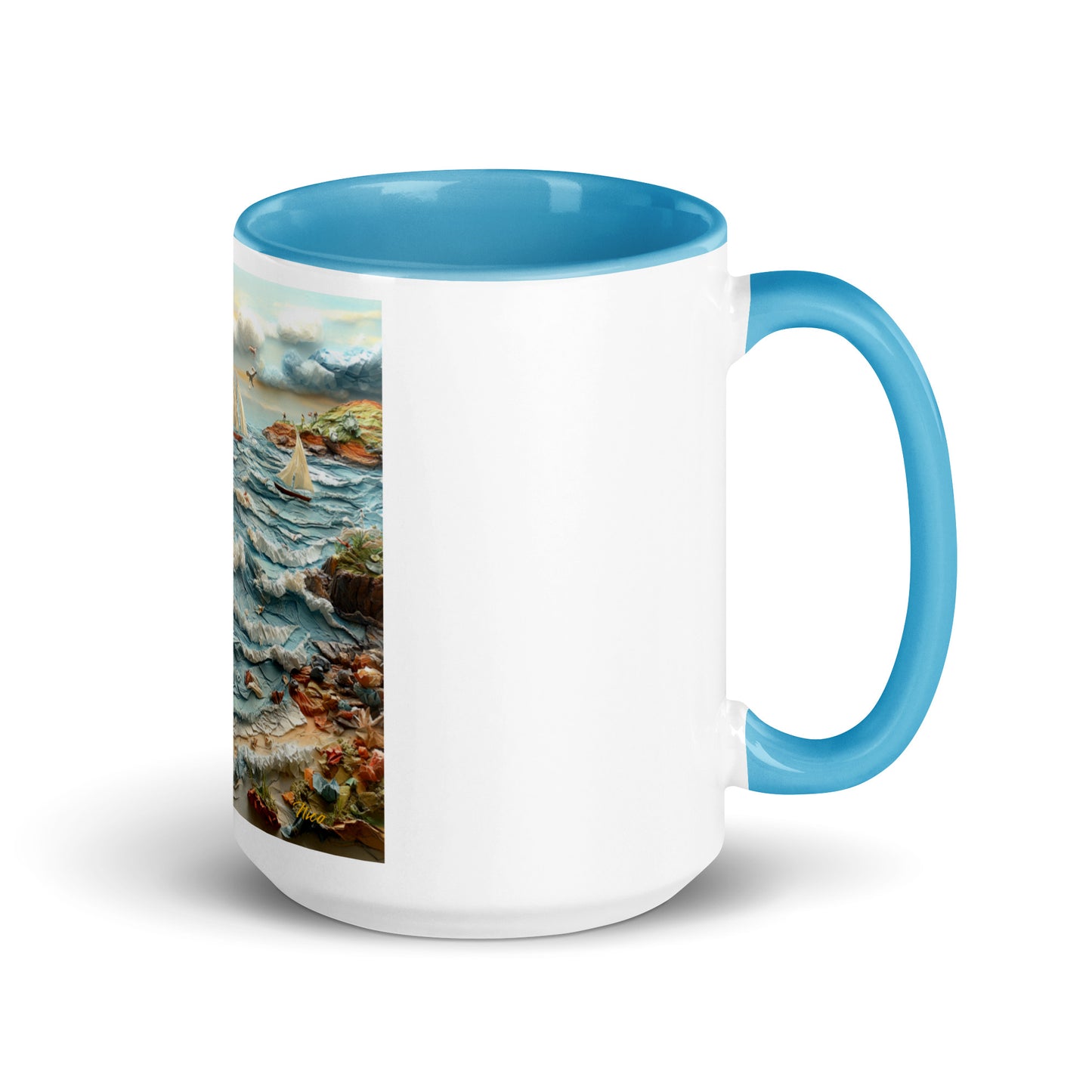 By The Seaside Series Print #2 - Mug with Color Inside