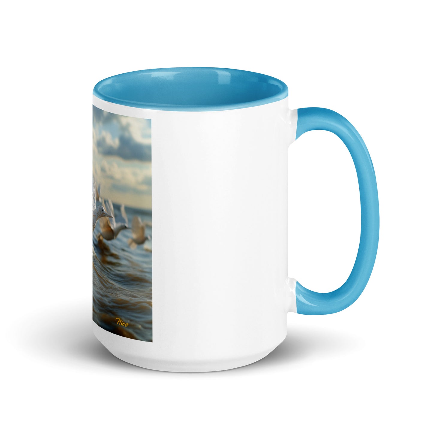 By The Seaside Series Print #8 - Mug with Color Inside