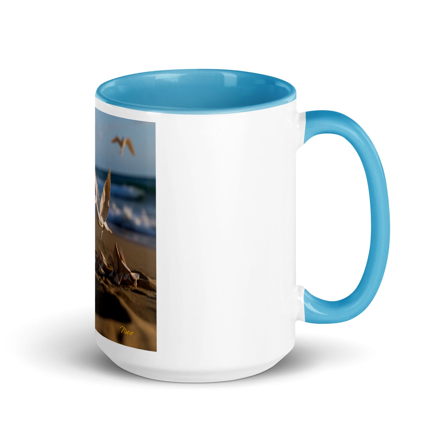 By The Seaside Series Print #7 - Mug with Color Inside