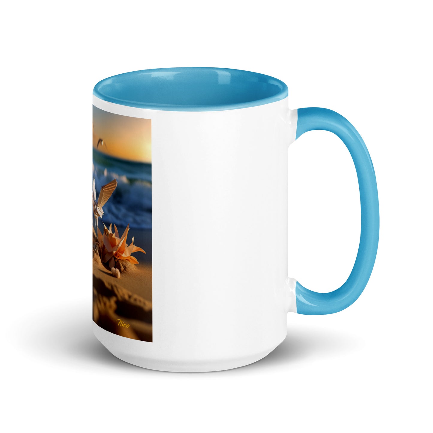 By The Seaside Series Print #3 - Mug with Color Inside