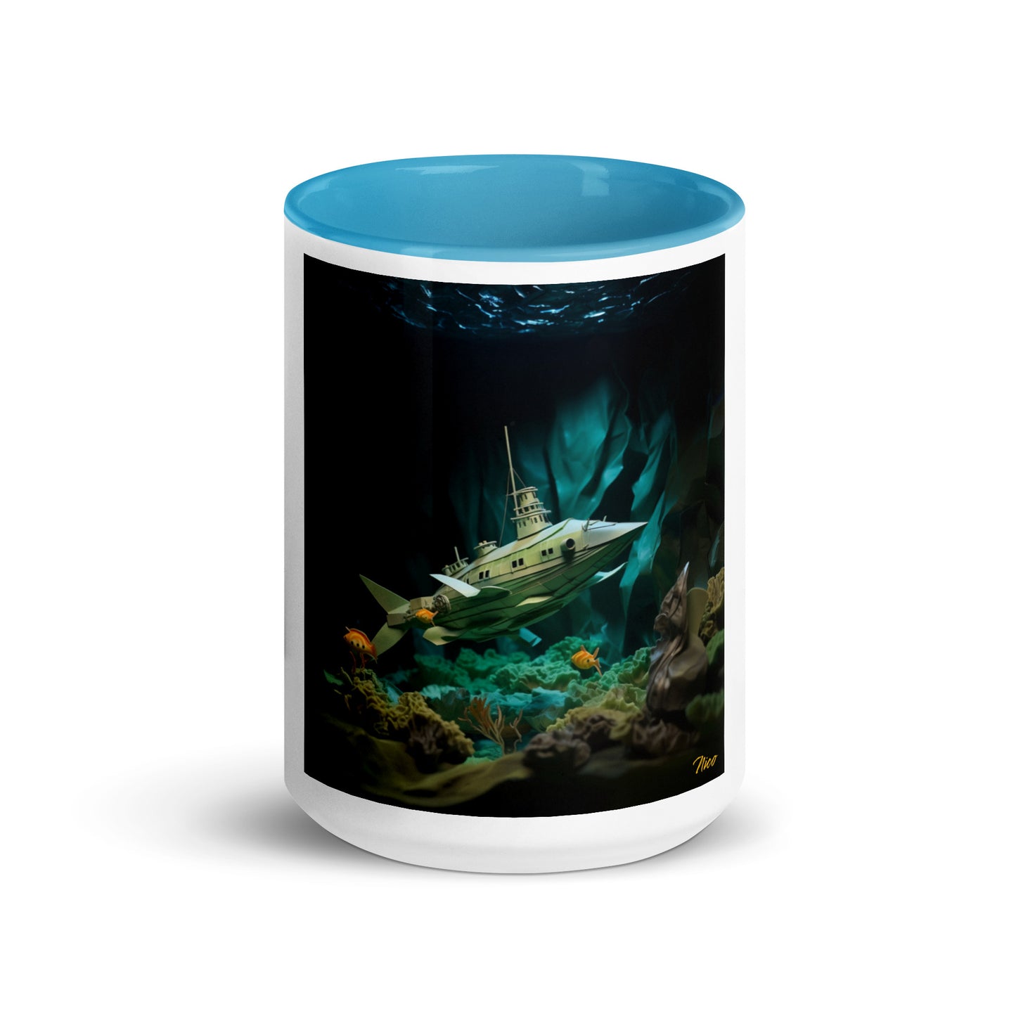 20,000 Leagues Under The Sea Series Print #8 - Mug with Color Inside