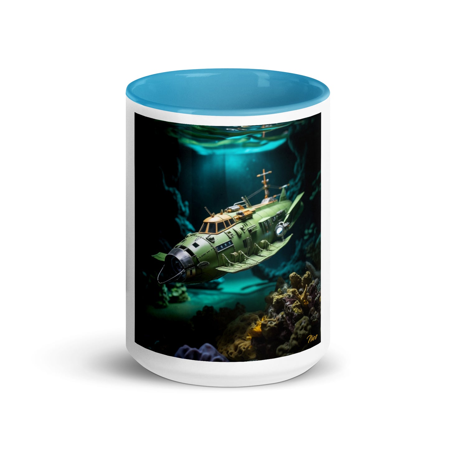 20,000 Leagues Under The Sea Series Print #10 - Mug with Color Inside